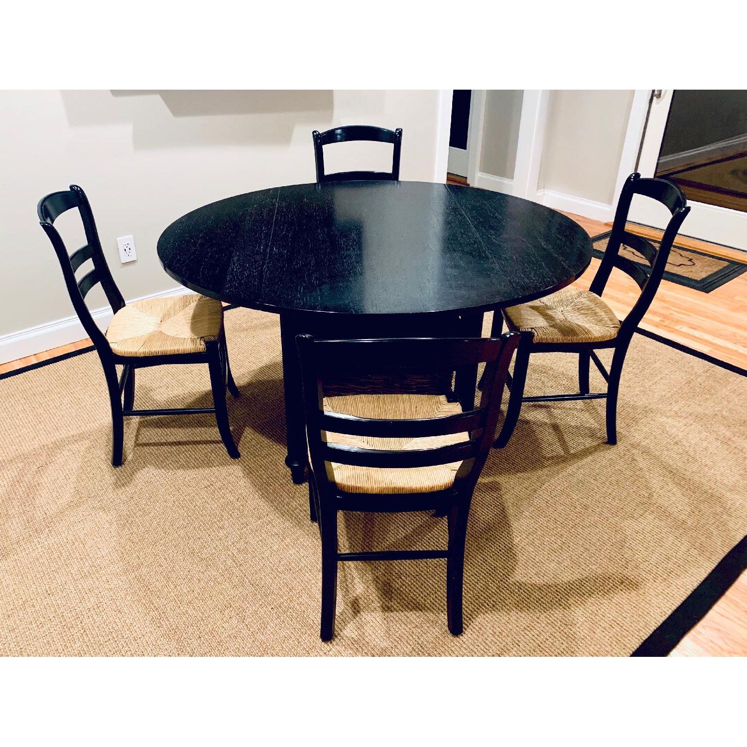 Most Up To Date Black Shayne Drop Leaf Kitchen Tables Pertaining To Pottery Barn Shayne Black Drop Leaf Kitchen Table – Aptdeco (View 1 of 25)