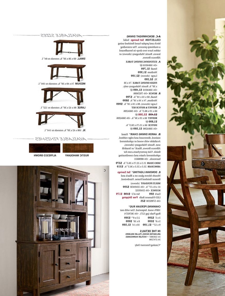 Most Up To Date Pottery Barn – Spring 2017 D2 – Benchwright Extending Dining Throughout Rustic Mahogany Benchwright Dining Tables (View 15 of 25)
