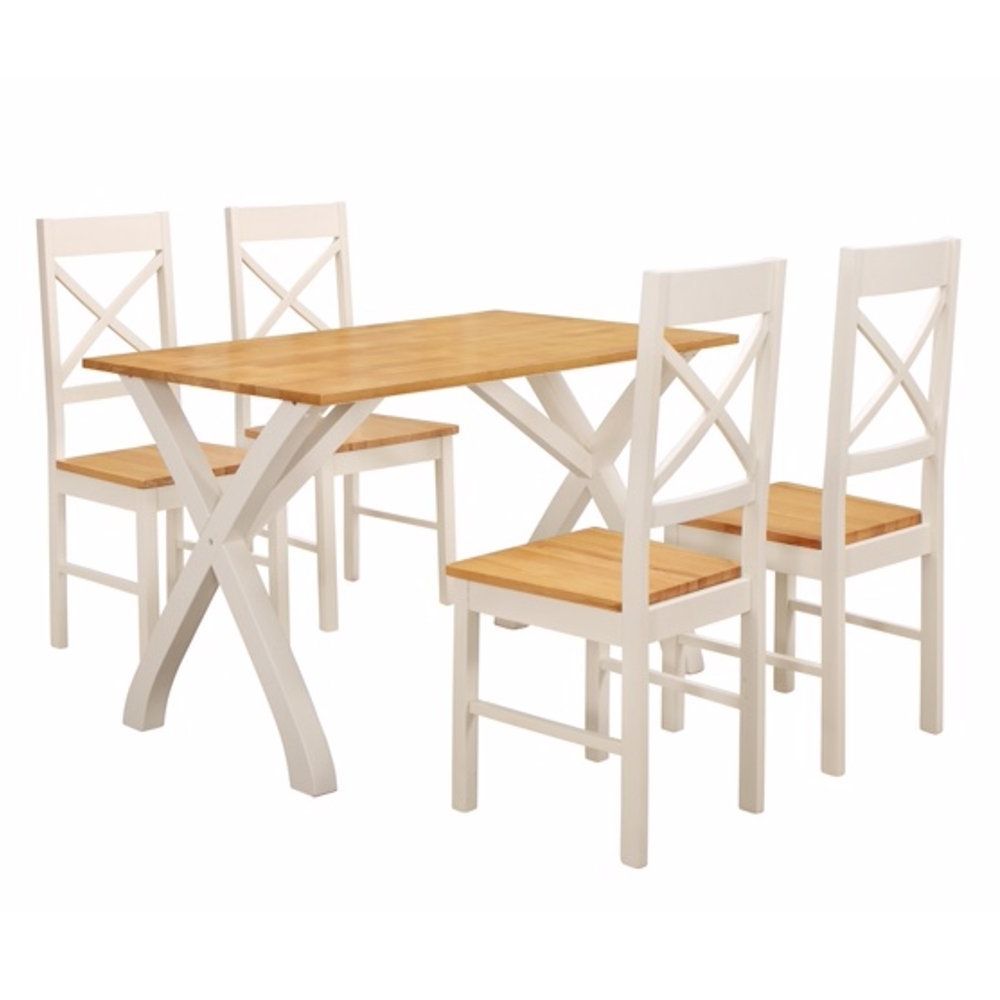 Normandy Extending Dining Tables Inside Trendy Comfy Homes Normandy Dining Set (chairs & 4 Chairs): Amazon (View 18 of 25)