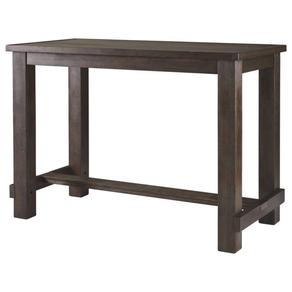 Popular Griffin Reclaimed Wood Bar Height Tables Pertaining To Signature Designashley Drewing Rectangular Bar Table (View 8 of 25)