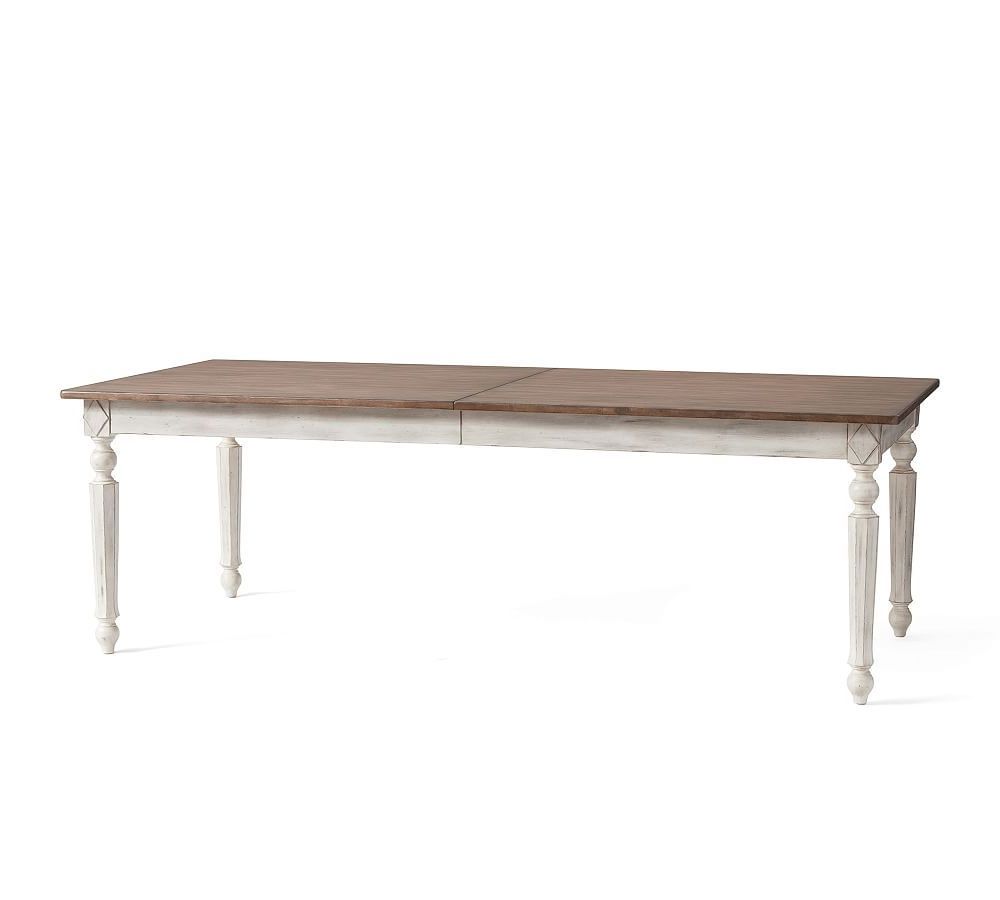 Popular Ingred Extending Dining Table, Large, Nordic White In Gray Wash Livingston Extending Dining Tables (View 5 of 25)