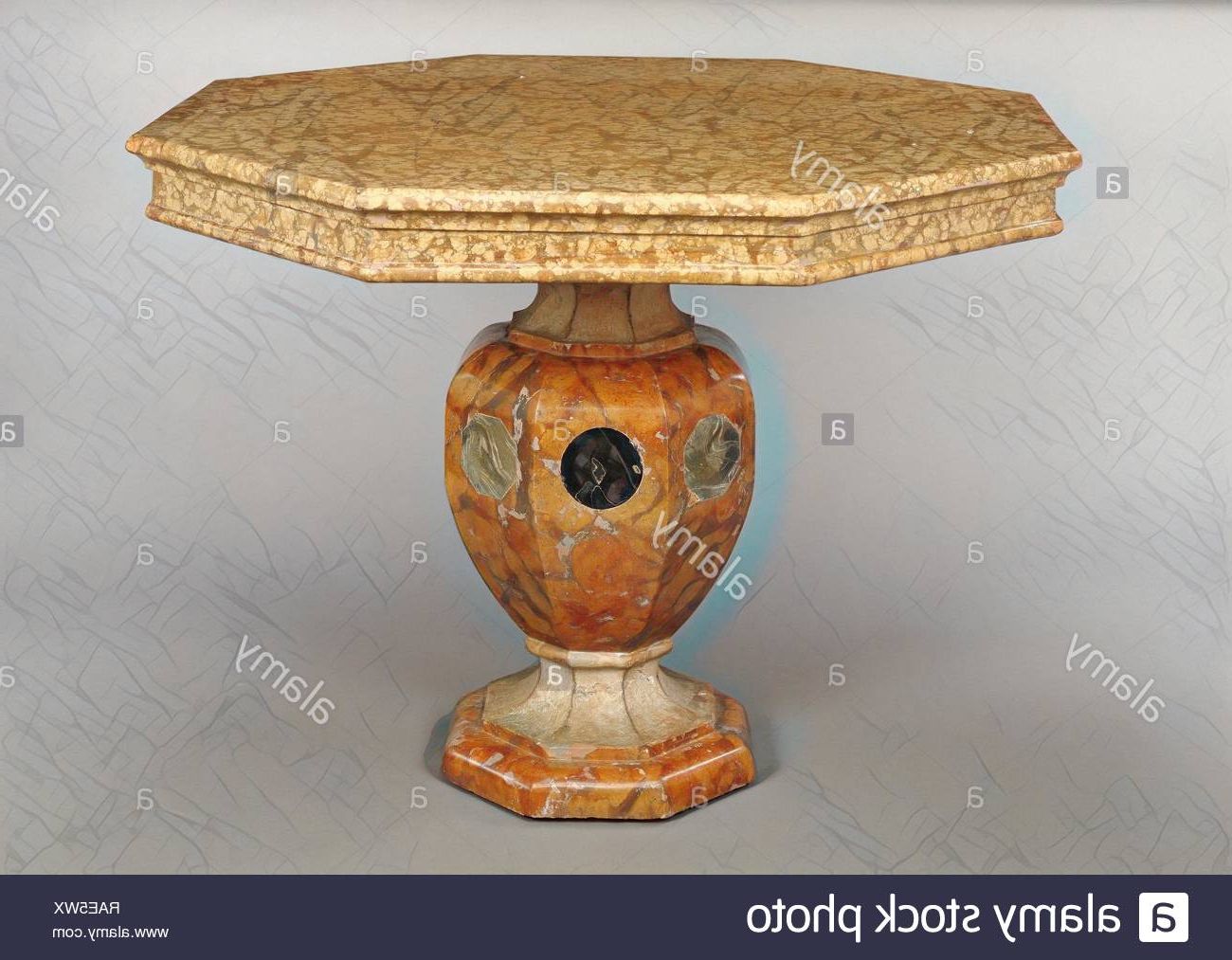 Popular Rae Round Pedestal Dining Tables Pertaining To Octagonal Table Stock Photos & Octagonal Table Stock Images (View 20 of 25)
