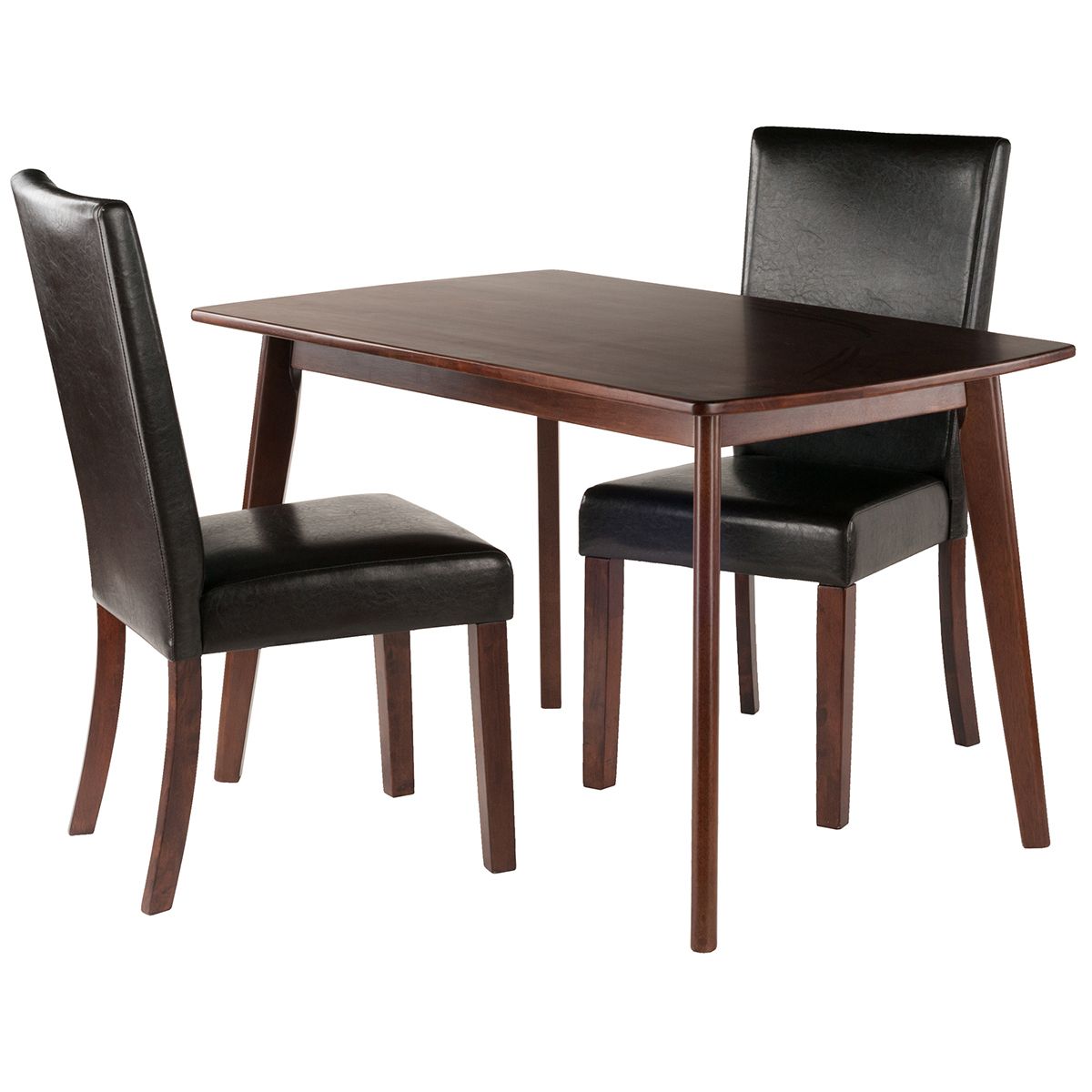 Popular Winsome Shaye Johnson 3 Piece Dining Set Walnut Espresso Within Johnson Round Pedestal Dining Tables (View 12 of 25)