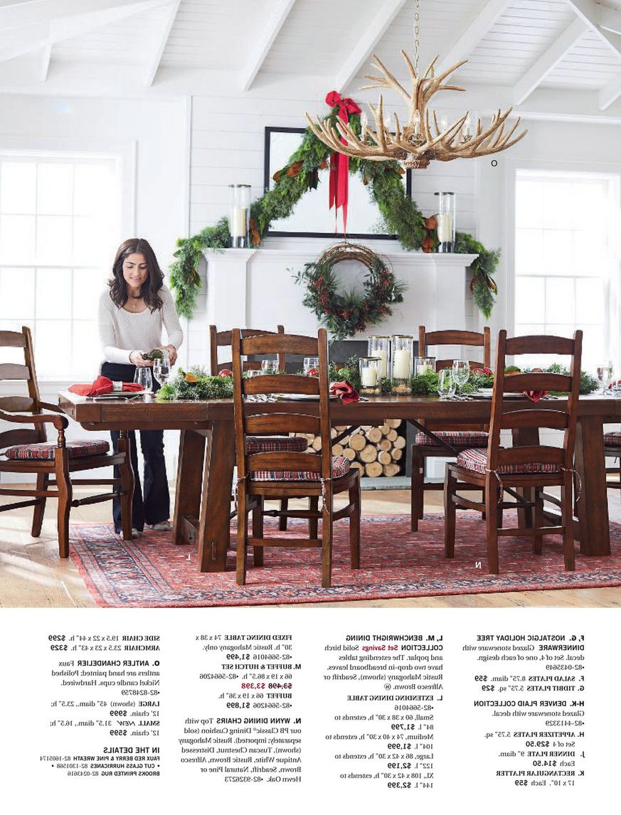 Pottery Barn – Holiday 2017 D3 – Benchwright Hutch, Rustic Throughout Well Known Rustic Mahogany Benchwright Dining Tables (View 7 of 25)