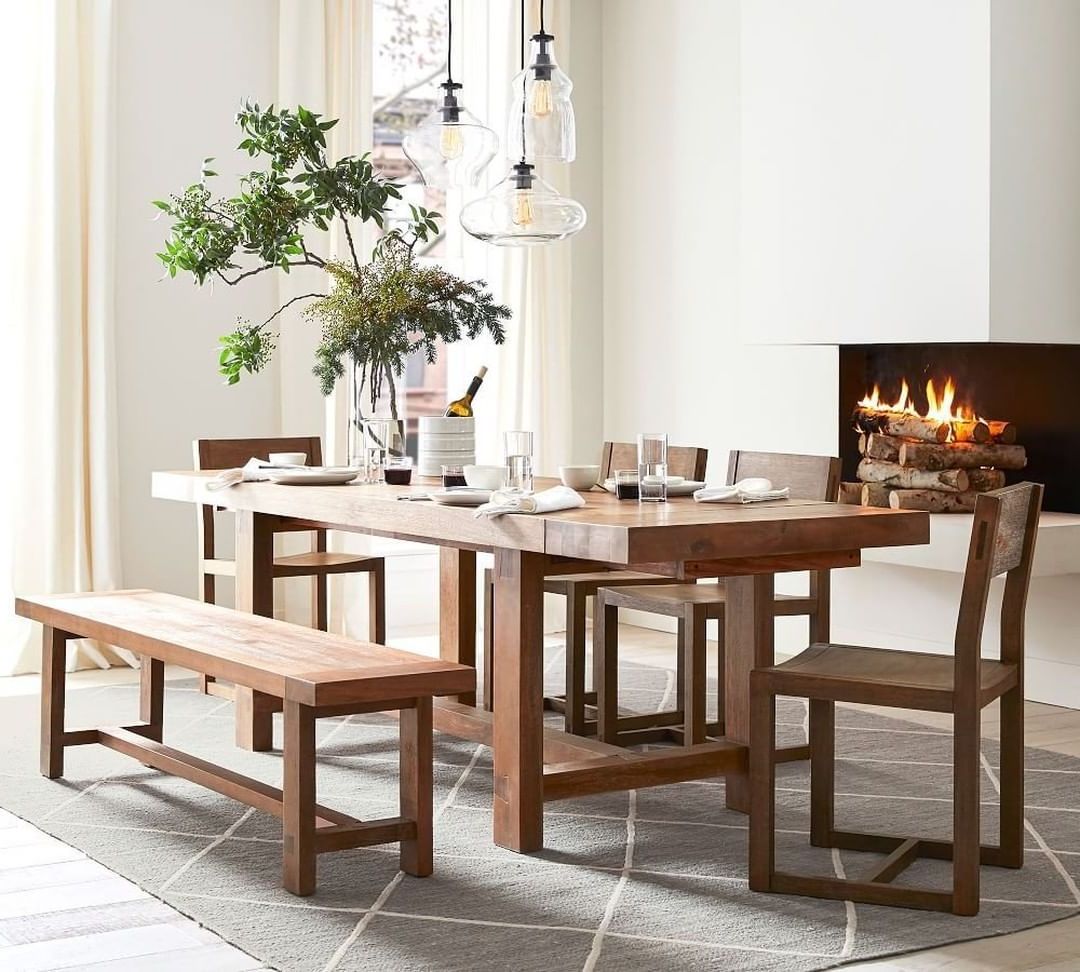 Pottery Barn On Instagram: “New Arrival Alert: The Reed Pertaining To Most Recent Tuscan Chestnut Toscana Extending Dining Tables (View 13 of 25)