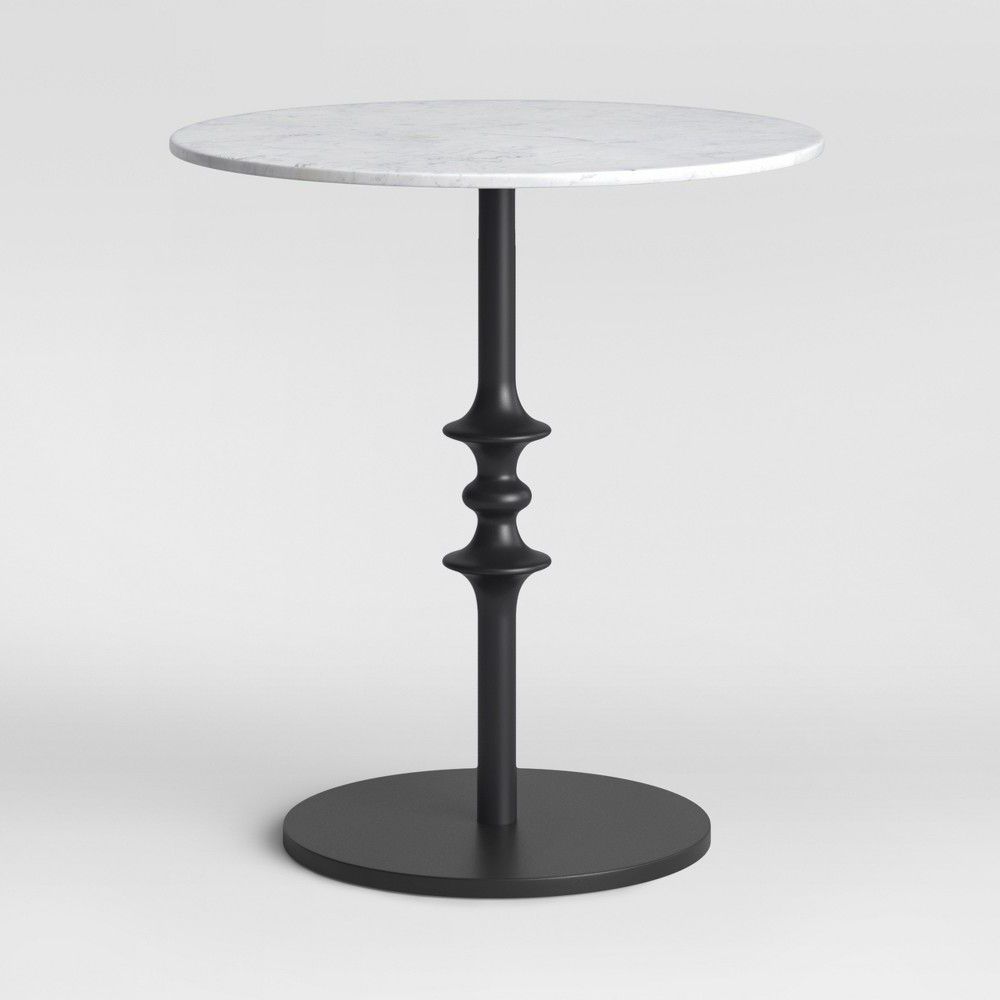 Preferred Rae Round Marble Bistro Tables Intended For 28 Chaptico Marble Bistro Round Dining White – Threshold In (View 3 of 25)