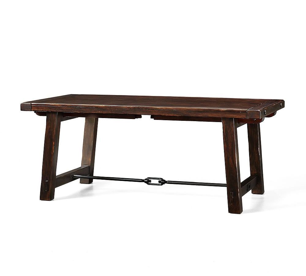 Rustic Mahogany Benchwright Pedestal Extending Dining Tables For Most Popular Pin On Tables (View 3 of 25)