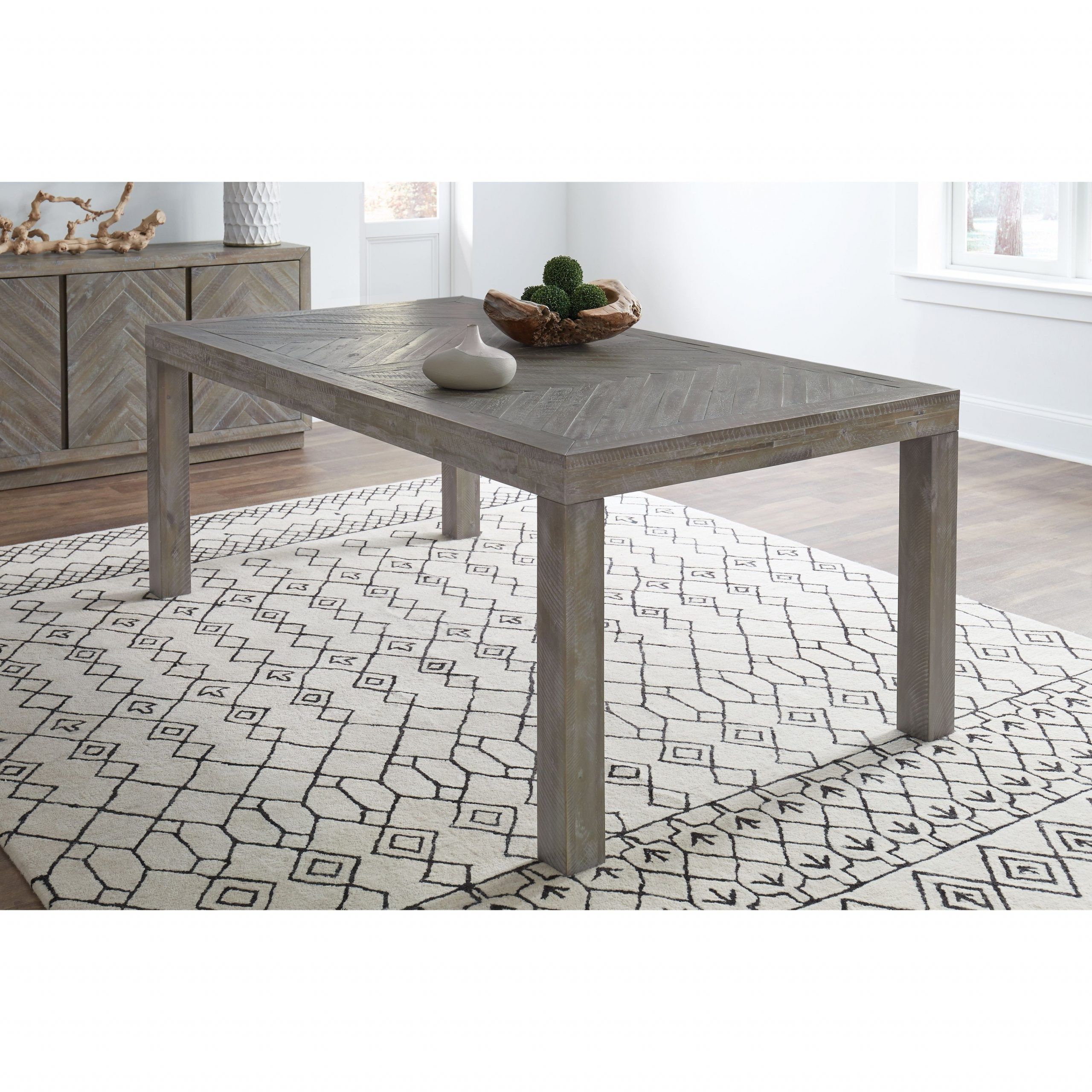 Trendy Menlo Reclaimed Wood Extending Dining Tables In The Gray Barn Morning Star Solid Wood Rectangular Dining Table In Rustic  Latte (Photo 6 of 25)