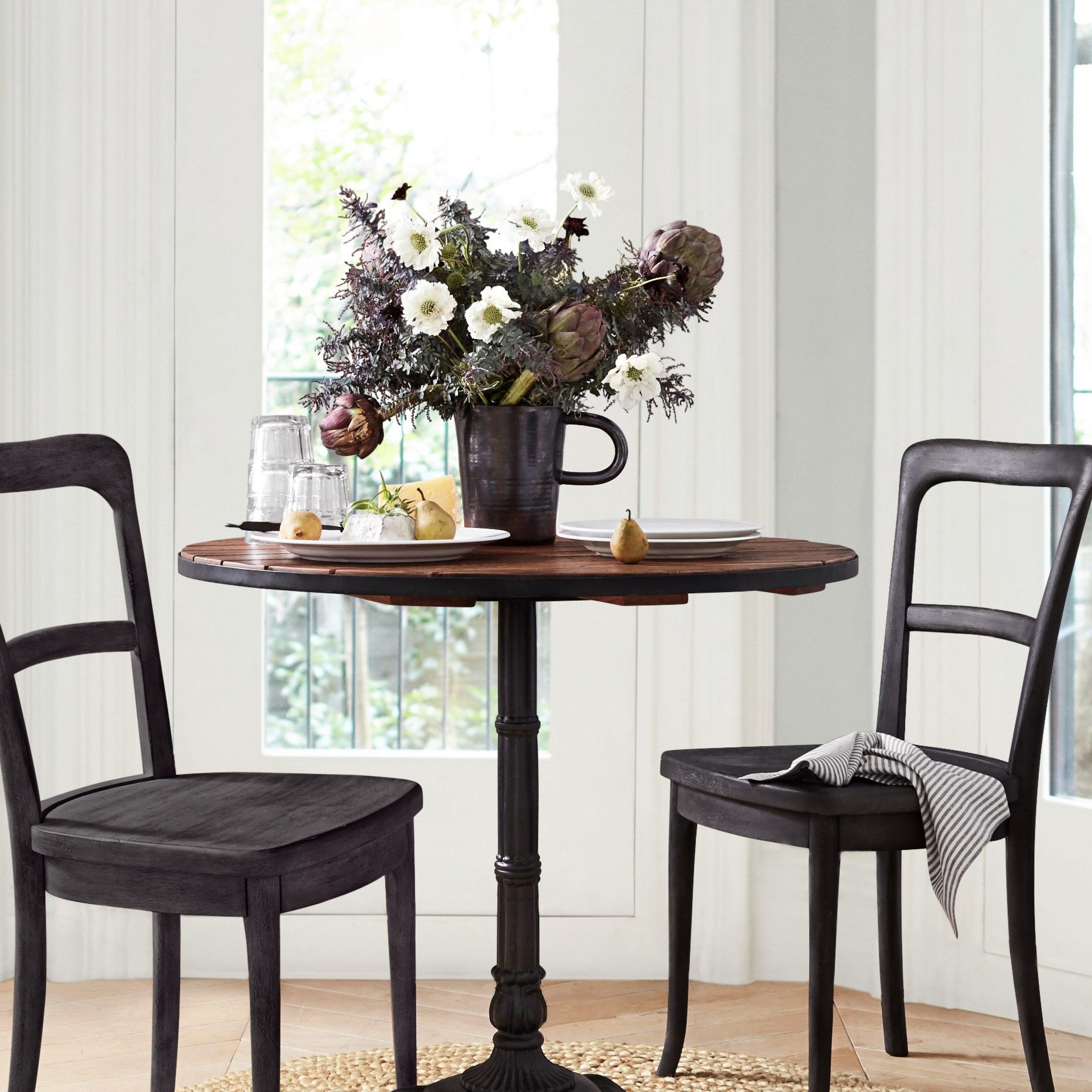 Trendy Rae Round Marble Bistro Tables With Pottery Barn's New Small Space Line (View 8 of 25)