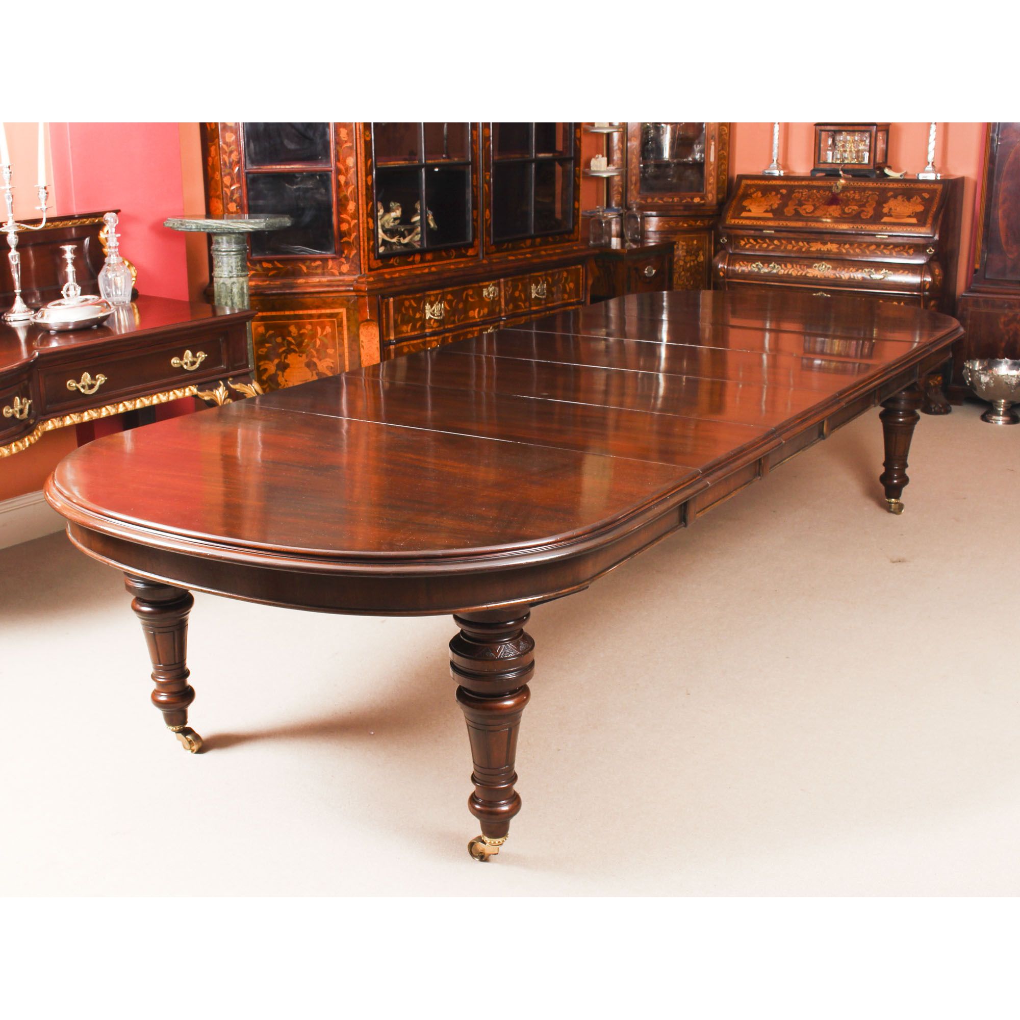 Tuscan Chestnut Toscana Pedestal Extending Dining Tables In Most Popular Antique Victorian Mahogany Extending Dining Table 19Th C (View 14 of 25)