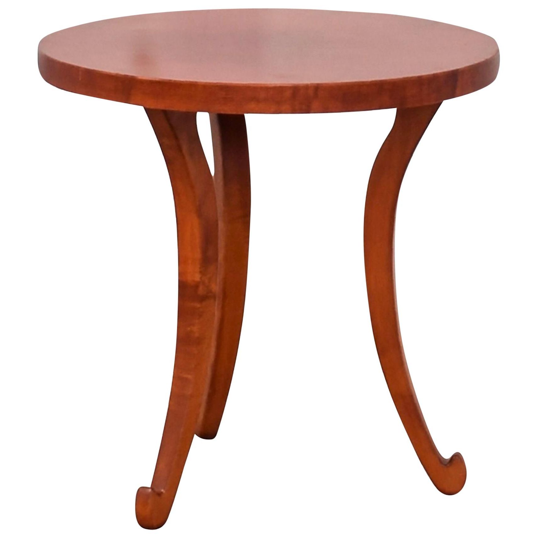 Warner Round Pedestal Dining Tables In Well Known Vladimir Kagan Nesting Mahogany And Ceramic Tile Top Tables (View 20 of 25)