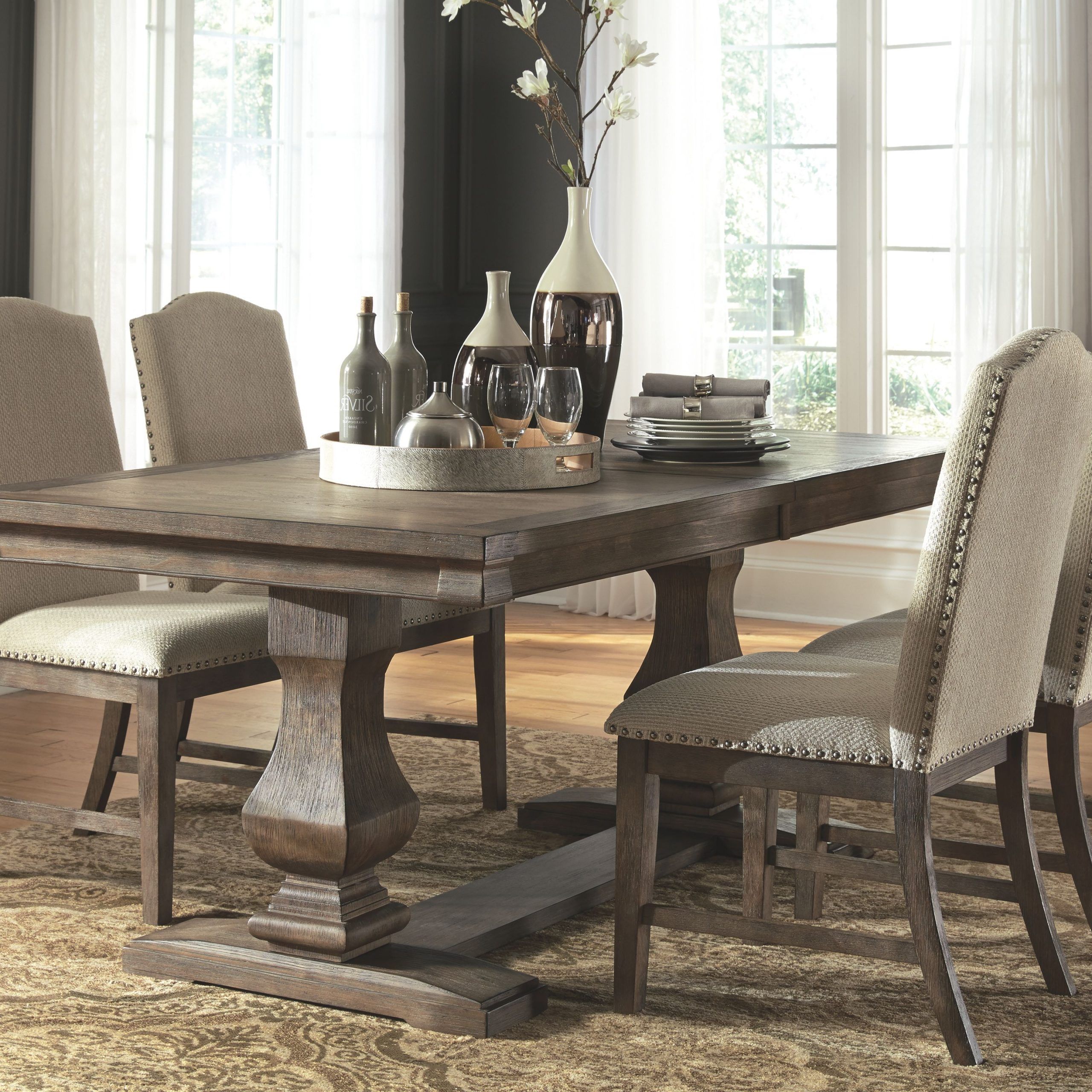 Well Liked Gray Wash Lorraine Extending Dining Tables With Regard To Johnelle 5 Piece Dining Room, Gray In  (View 3 of 25)