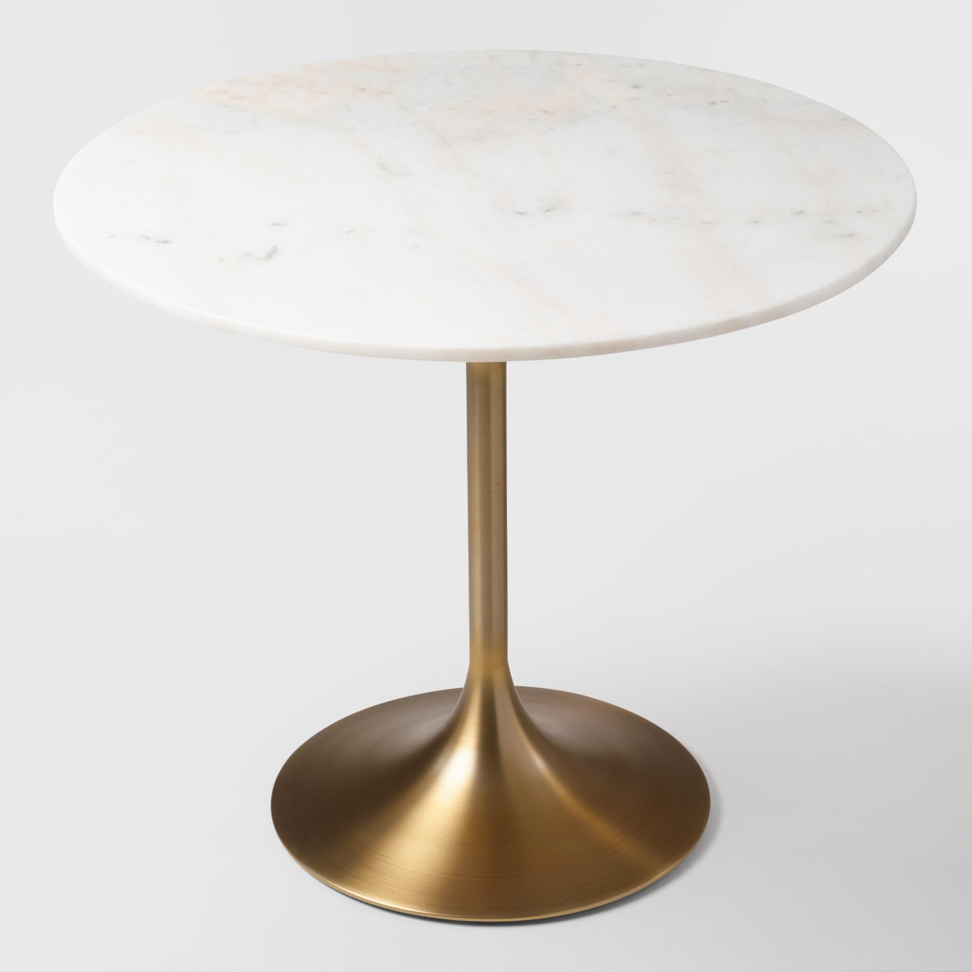 Well Liked Marble Top Leilani Tulip Dining Table: Gold – Wood – Small Regarding Montalvo Round Dining Tables (View 23 of 25)