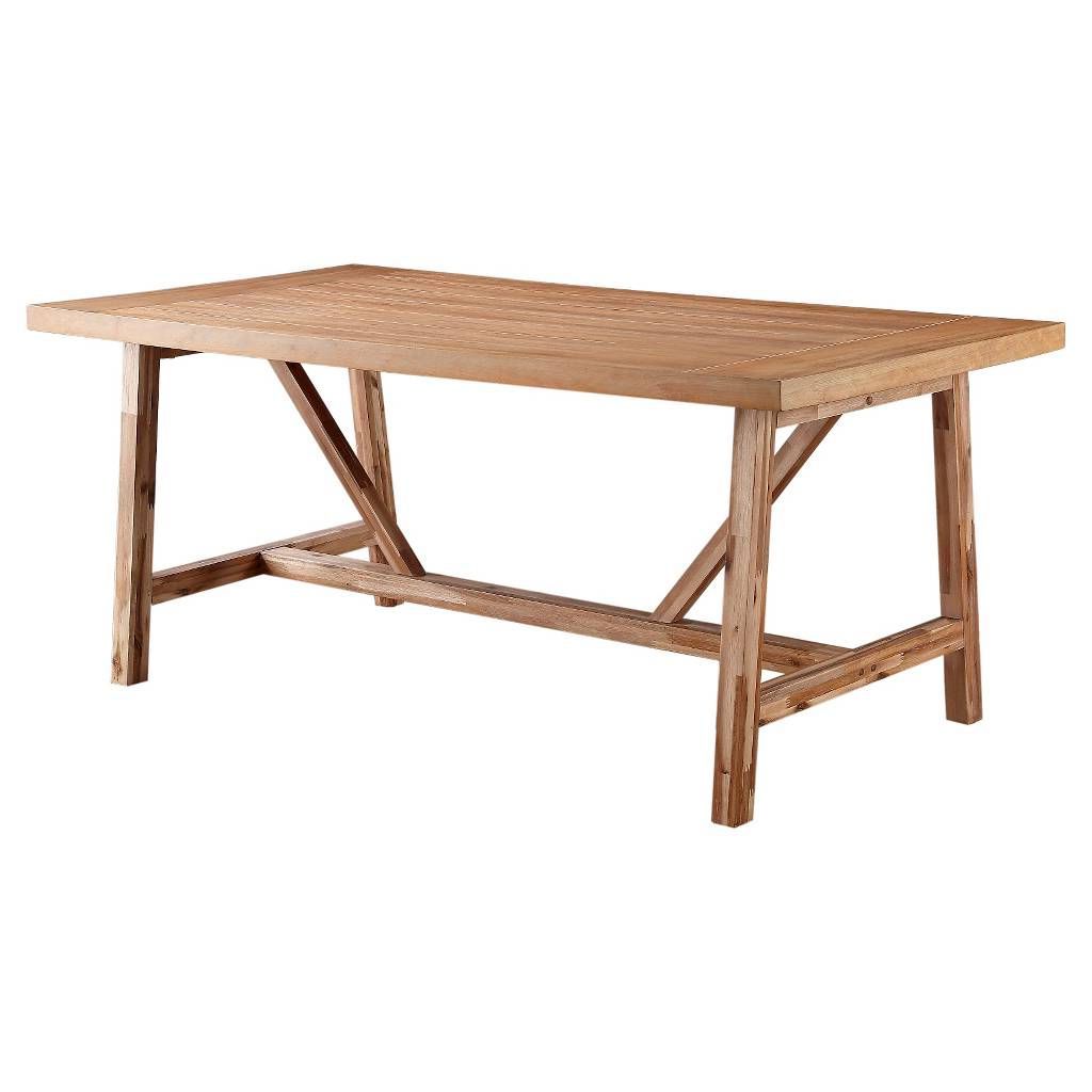Wheaton Farmhouse Trestle 60" Dining Table – Threshold Inside Most Current Bartol Reclaimed Dining Tables (View 24 of 25)