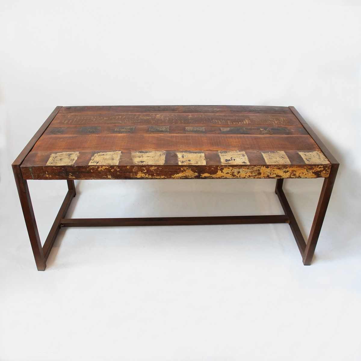 2019 Amazon: Design Mix Furniture Reclaimed Wood & Iron Regarding Iron Wood Dining Tables (Photo 15 of 25)