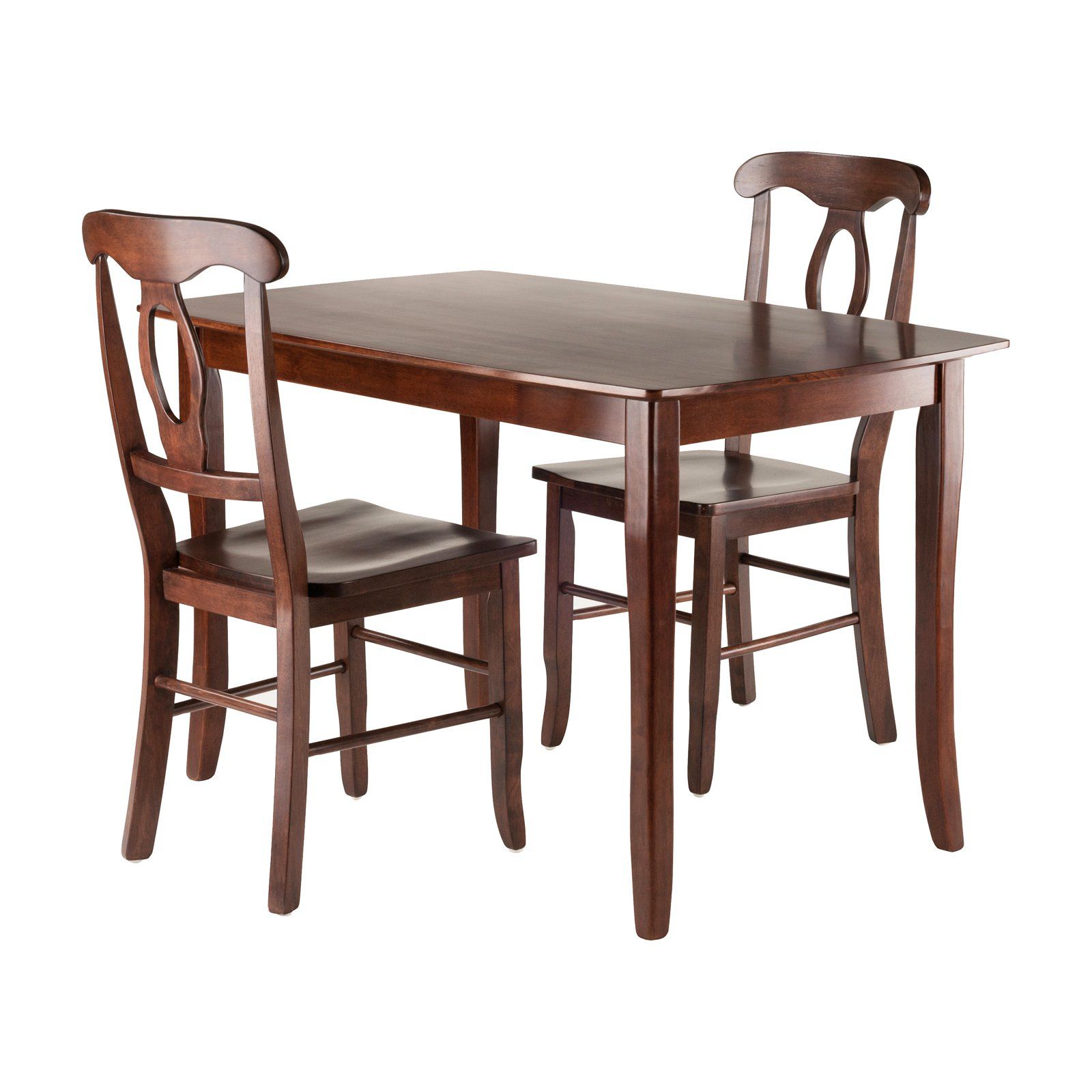 3 Pieces Dining Tables And Chair Set Throughout Current Winsome Trading Inglewood 3 Piece Dining Table Set With (View 12 of 25)