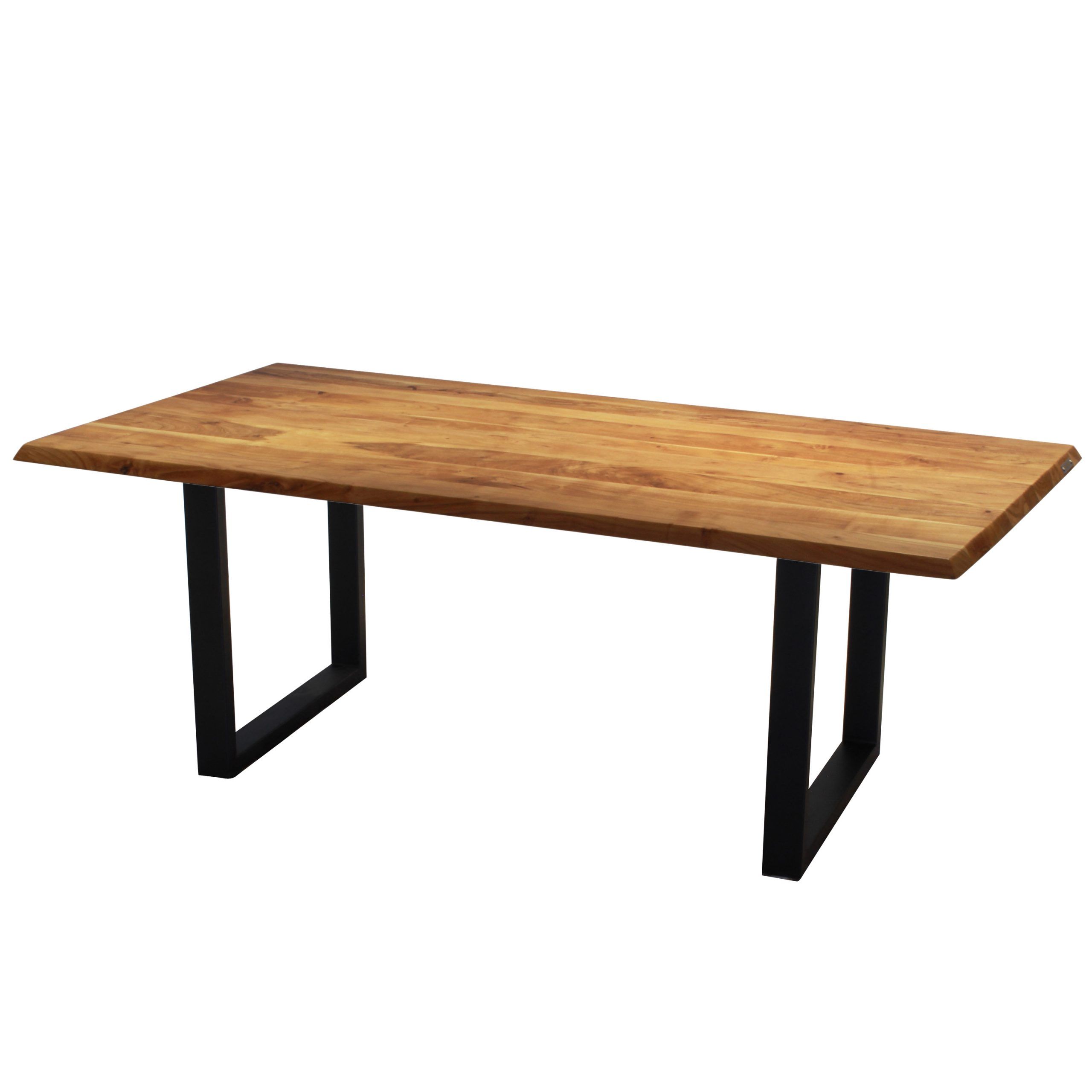 Acacia Dining Tables With Black Victor Legs Within Well Known Corcoran Acacia Live Edge Dining Table With Black Victor Legs – 96" (View 2 of 25)