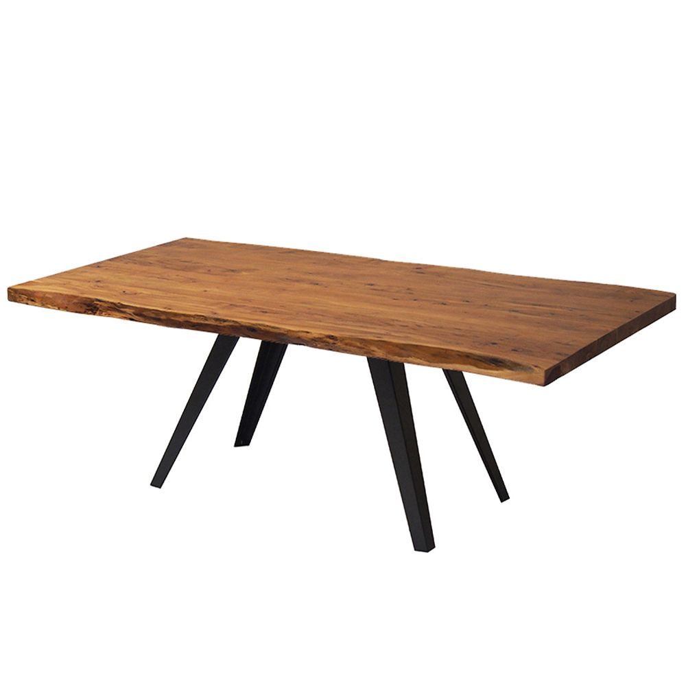 Acacia Live Edge Dining Table With Black Rocket Legs – 96" For Most Current Acacia Dining Tables With Black Rocket Legs (Photo 1 of 25)