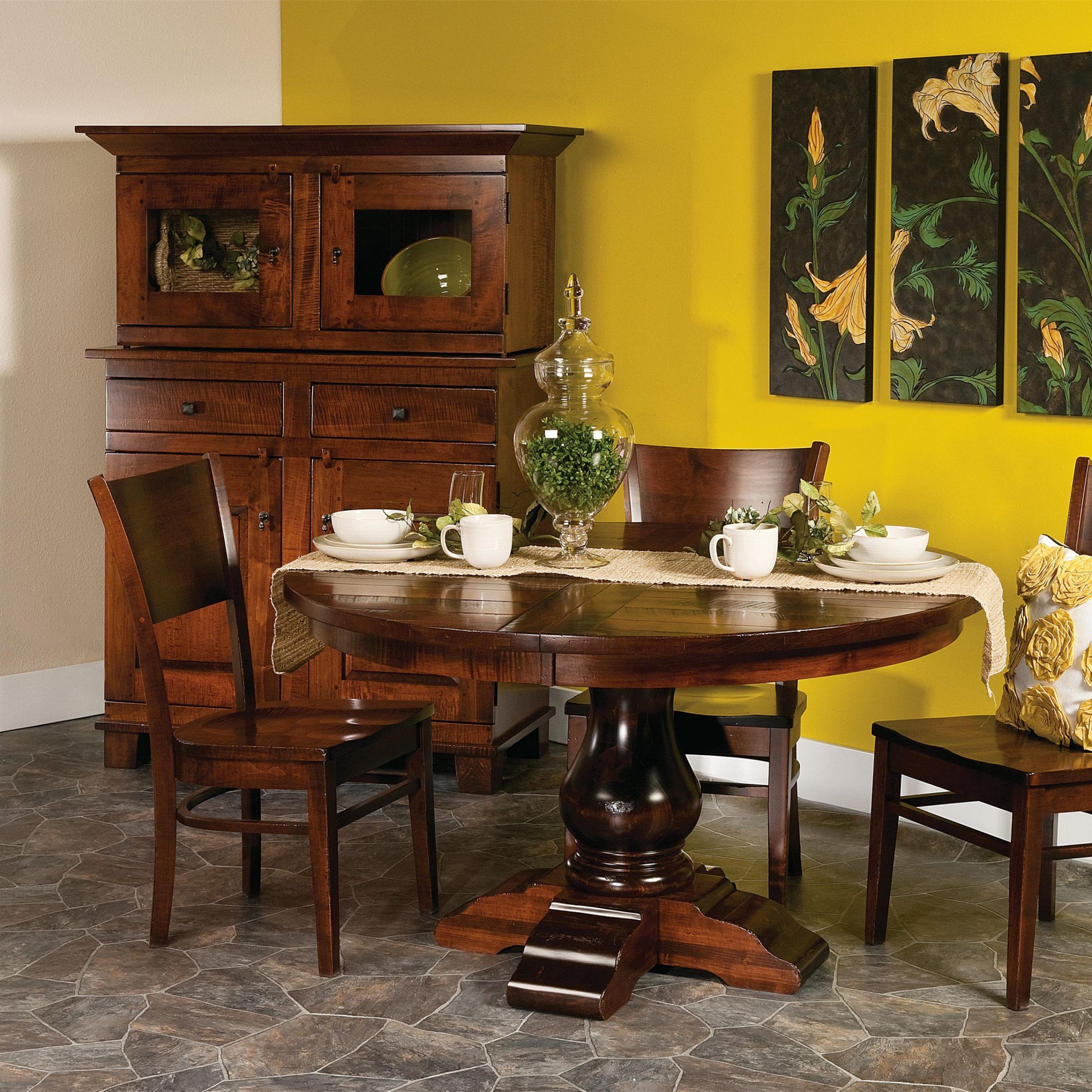 Amish Impressionsfusion Designs Wellington 5 Pc. 48 In Most Recently Released Morris Round Dining Tables (Photo 15 of 25)