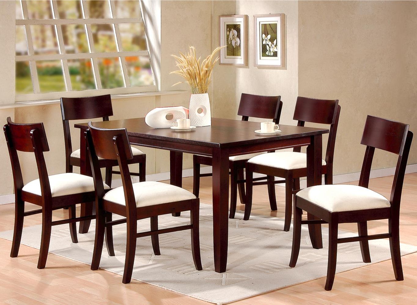 Featured Photo of Top 25 of Cappuccino Finish Wood Classic Casual Dining Tables