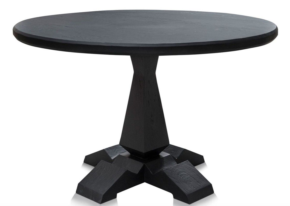 Casa Padrino Luxury Dining Room Table Antique Black – Dining Regarding Trendy Antique Black Wood Kitchen Dining Tables (Photo 10 of 25)