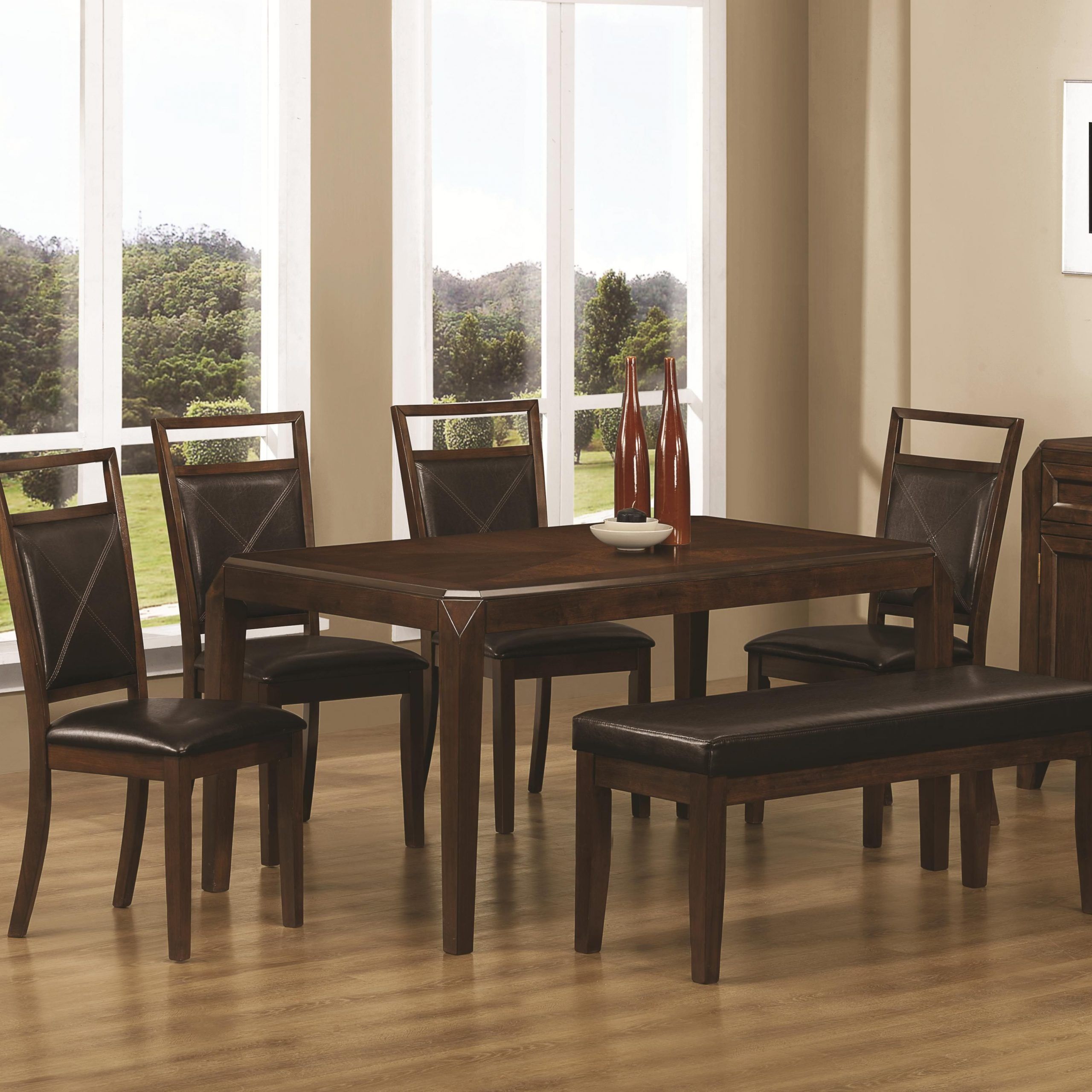 Coaster Matilda 6 Pc. Dining Set – Only $499! Rectangular Inside Most Current Coaster Contemporary 6 Seating Rectangular Casual Dining Tables (Photo 6 of 25)