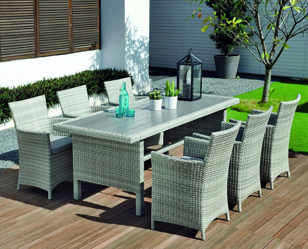 Contemporary 6 Seating Rectangular Dining Tables In 2020 Aruba 6 Seat Set (View 23 of 25)