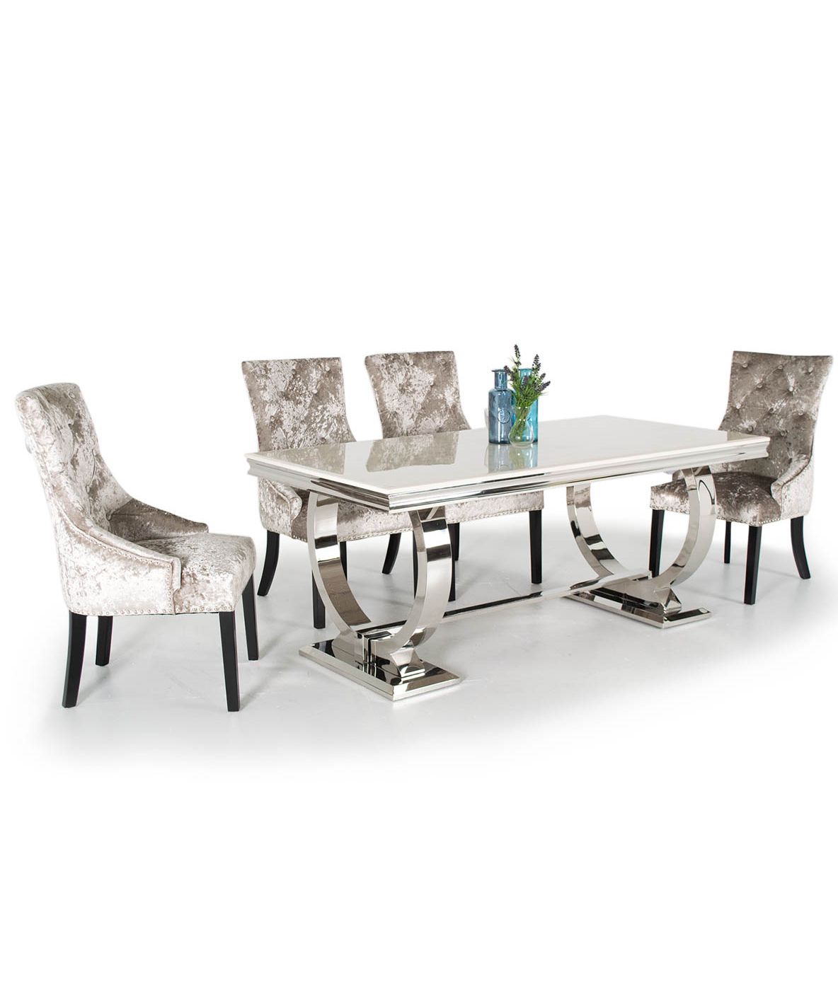 Contemporary 6 Seating Rectangular Dining Tables Throughout Widely Used Venice Marble Dining Table With 6 Chairs (various Colours (Photo 10 of 25)