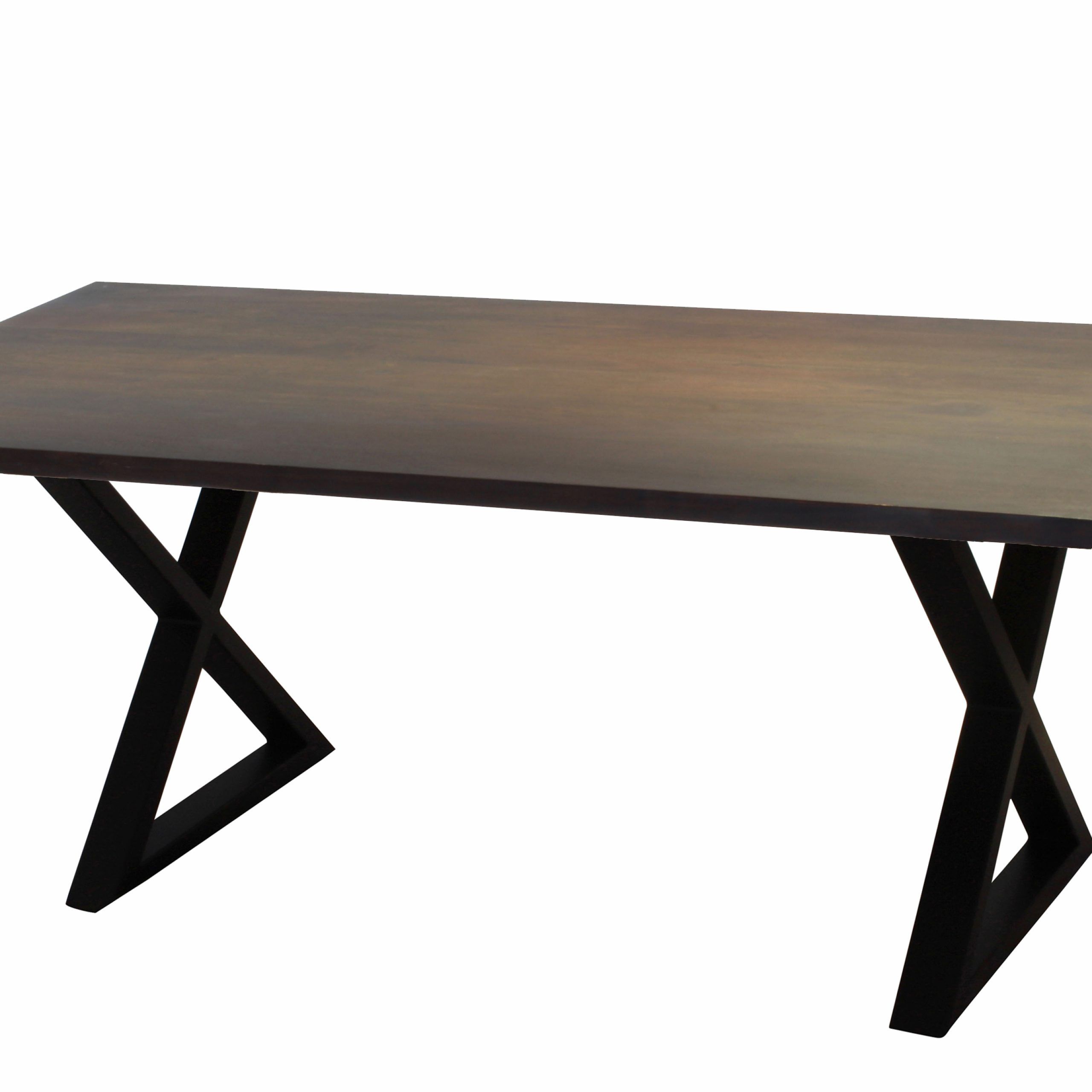 Corcoran Acacia Live Edge Dining Table With Black X Legs – 72" For Trendy Acacia Dining Tables With Black X Leg (View 9 of 25)