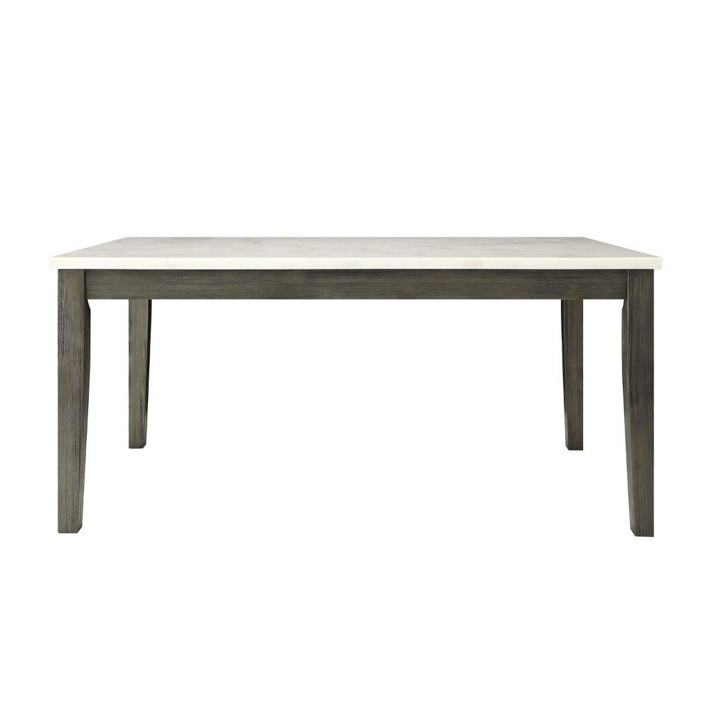 Current Dining Tables With White Marble Top Within Amazon – Benjara Benzara Bm185651 Wooden Dining Table (View 12 of 25)