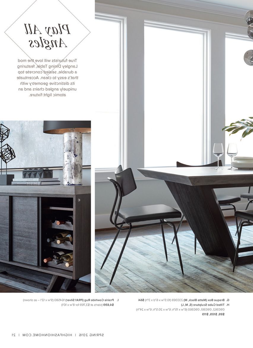 Dining Tables In Smoked Seared Oak With Regard To Most Recent High Fashion Home – Catalog Spring 2016 – Milan Dining Table (View 23 of 25)