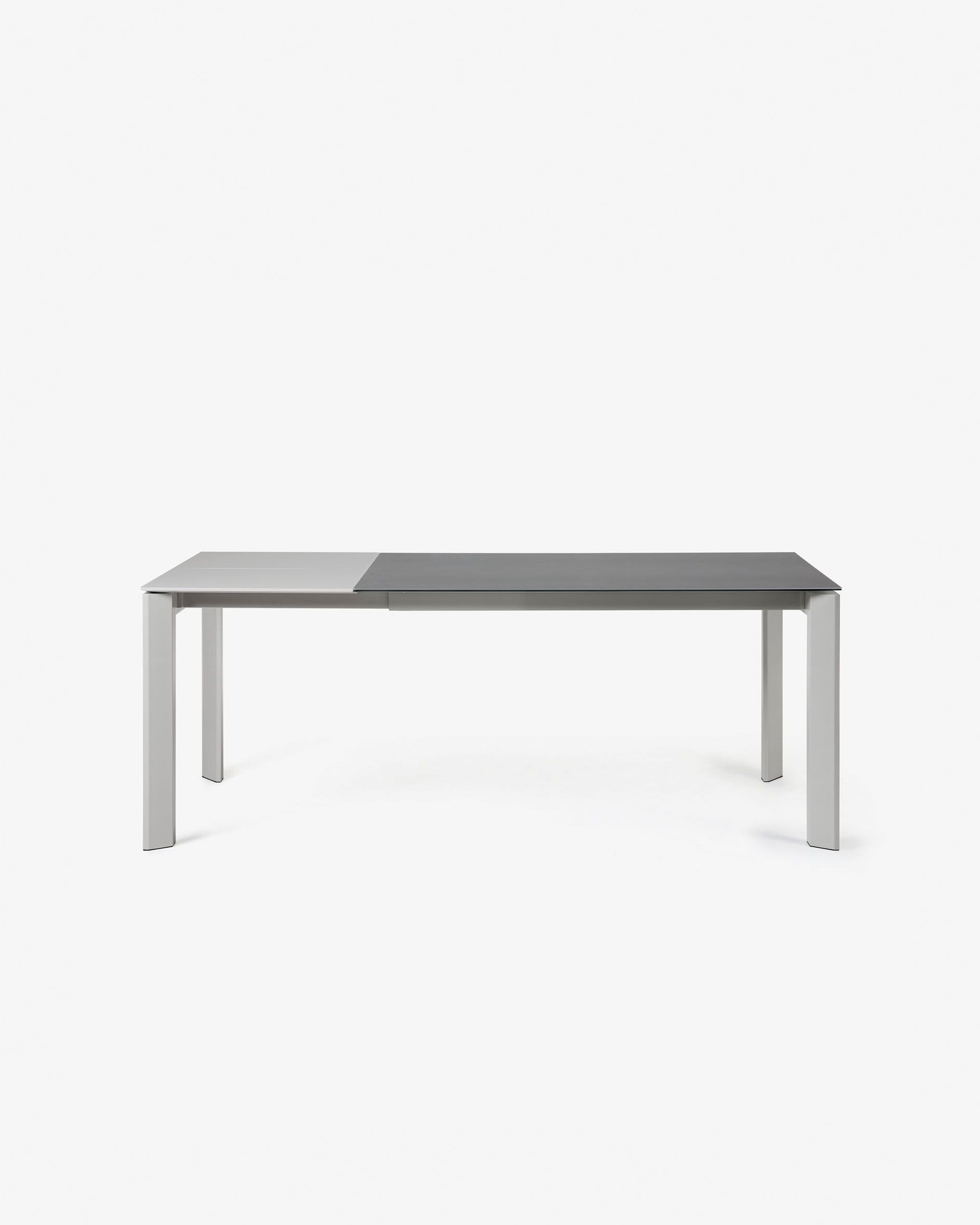 Extendable Table Axis 140 (200) Cm Porcelain Vulcano Roca Regarding Most Popular Modern Glass Top Extension Dining Tables In Matte Black (View 24 of 25)