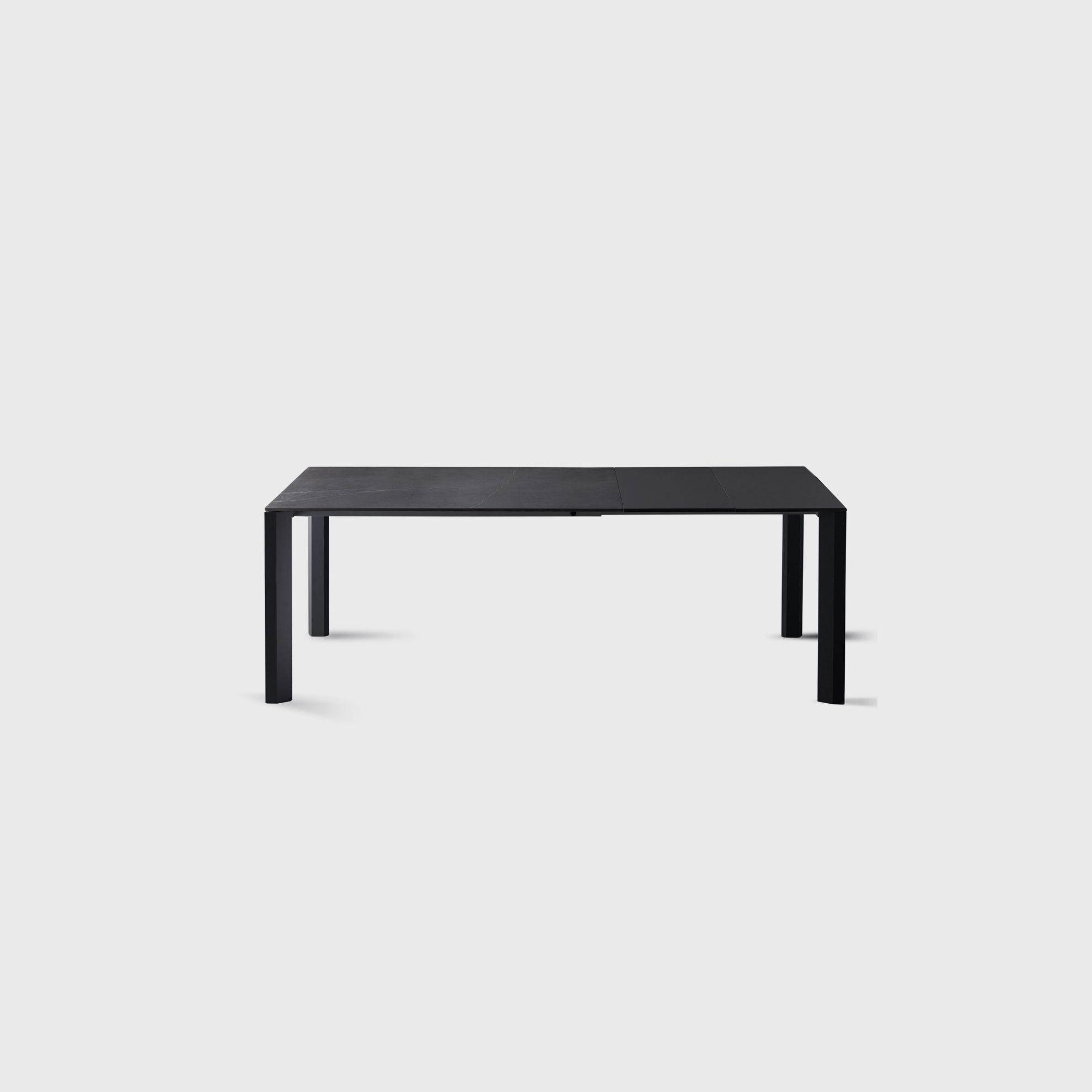 Modern Glass Top Extension Dining Tables In Matte Black Within Most Popular Level Extendible Tablecolico: Modern Italian Extendible (View 8 of 25)
