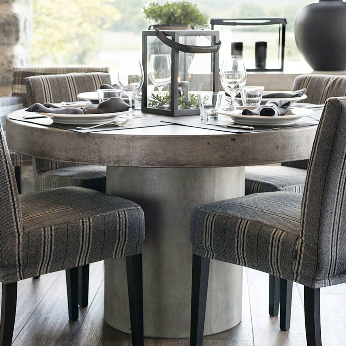 Morris Round Dining Tables Throughout Recent Artwood Round Dining Table Regent Light Concrete (Photo 22 of 25)