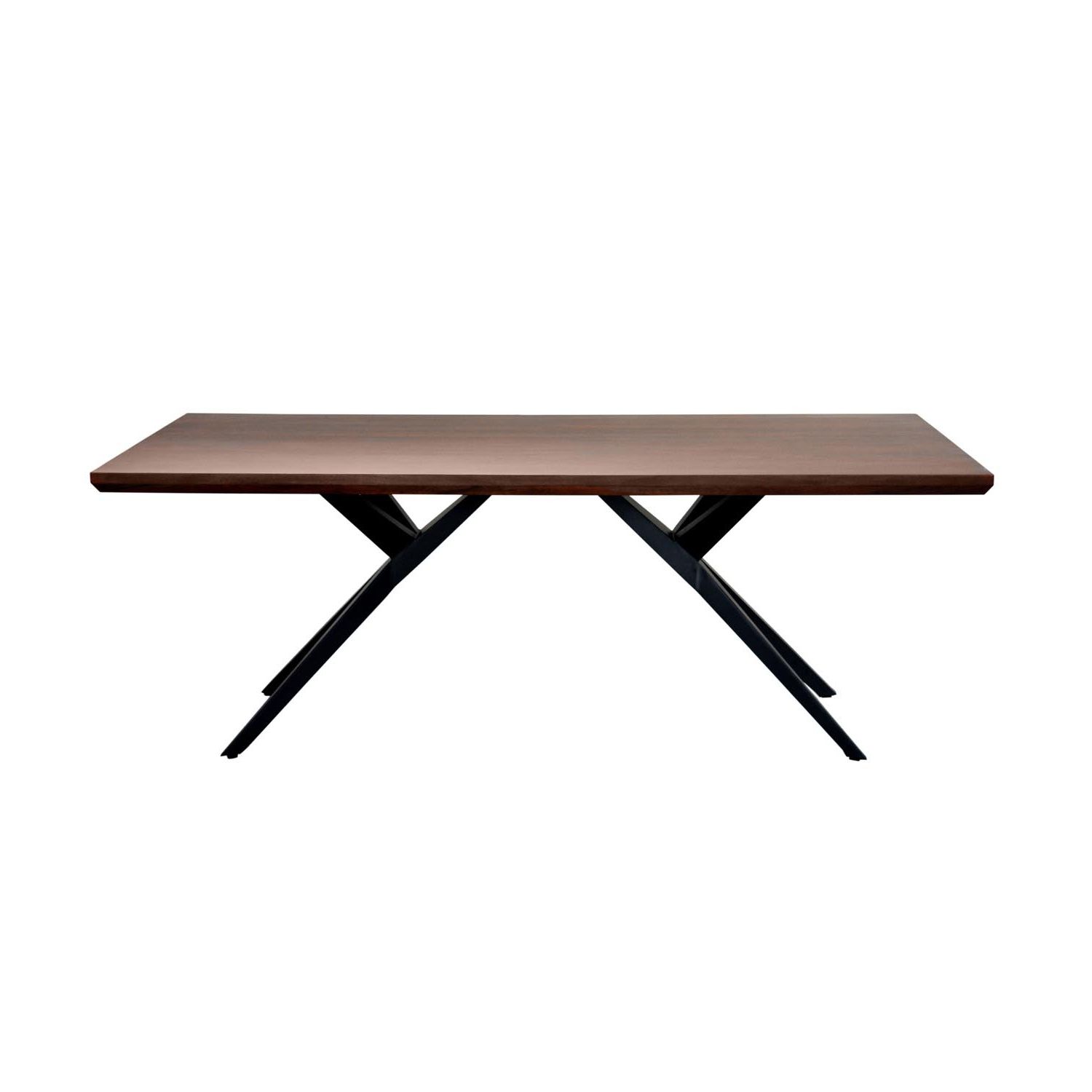 Featured Photo of 25 Best Ideas Acacia Wood Dining Tables with Sheet Metal Base