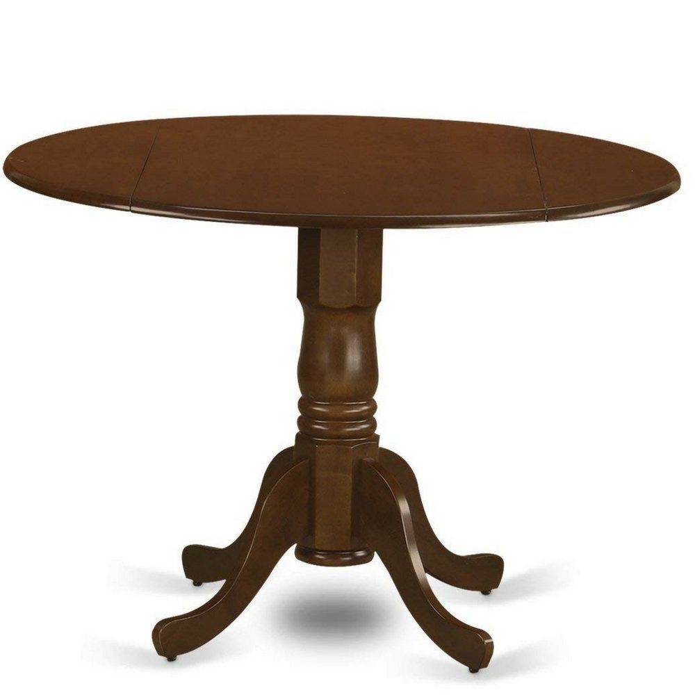 Most Recent Amazon – Expanding Dining Table Round Dropleaf Espresso Intended For Elegance Small Round Dining Tables (View 9 of 25)