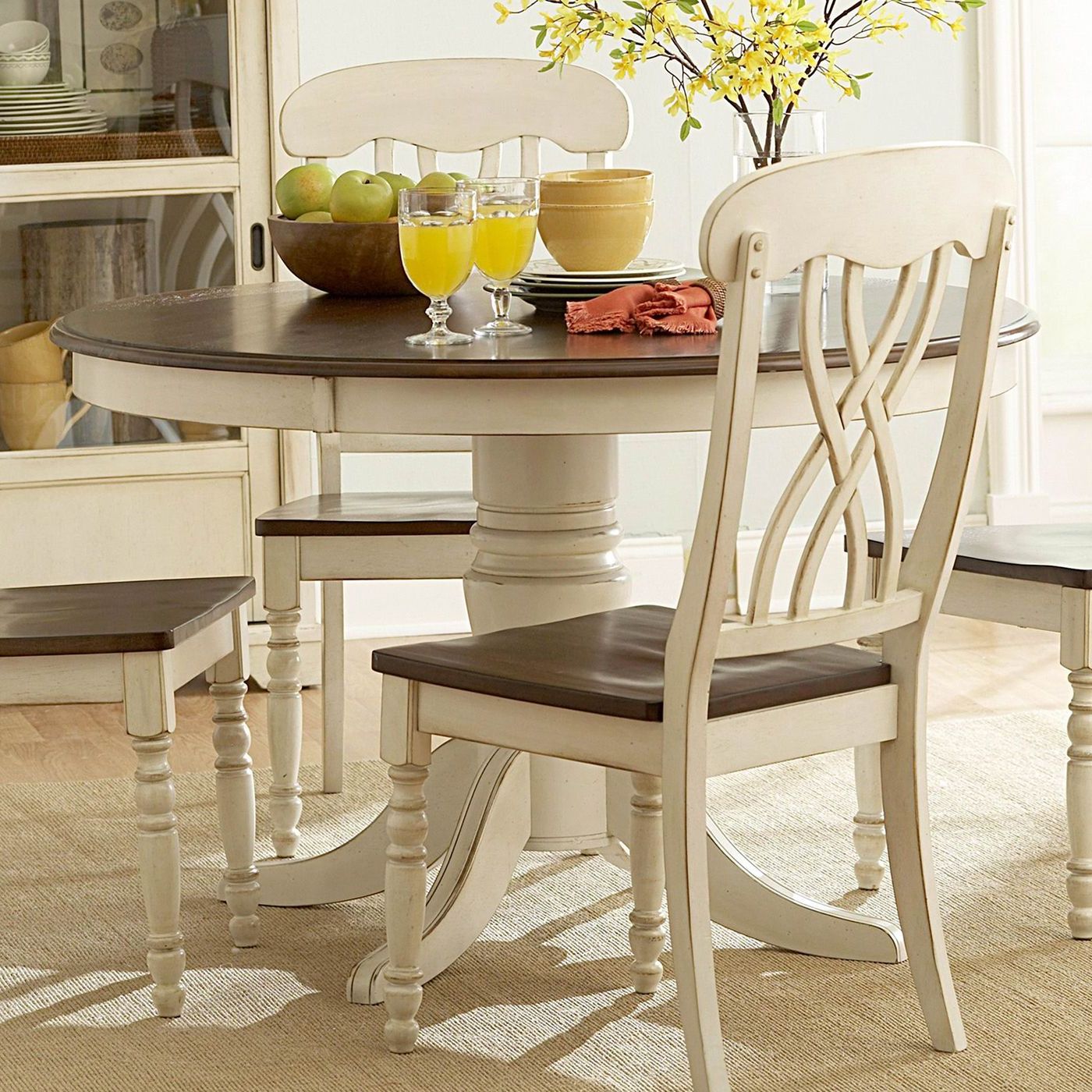 Most Recent Breakfast Table. Inspiration Piece. The Cream Color And With Regard To Solid Wood Circular Dining Tables White (Photo 20 of 25)