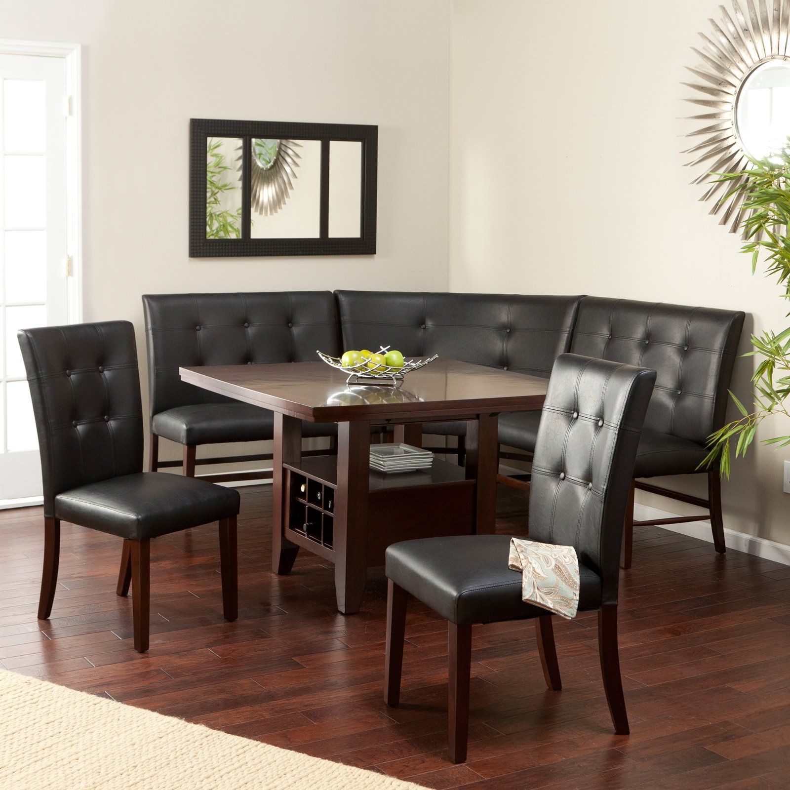Most Recent Have To Have It. Layton Espresso 6 Piece Breakfast Nook Set Intended For Medium Elegant Dining Tables (Photo 8 of 25)