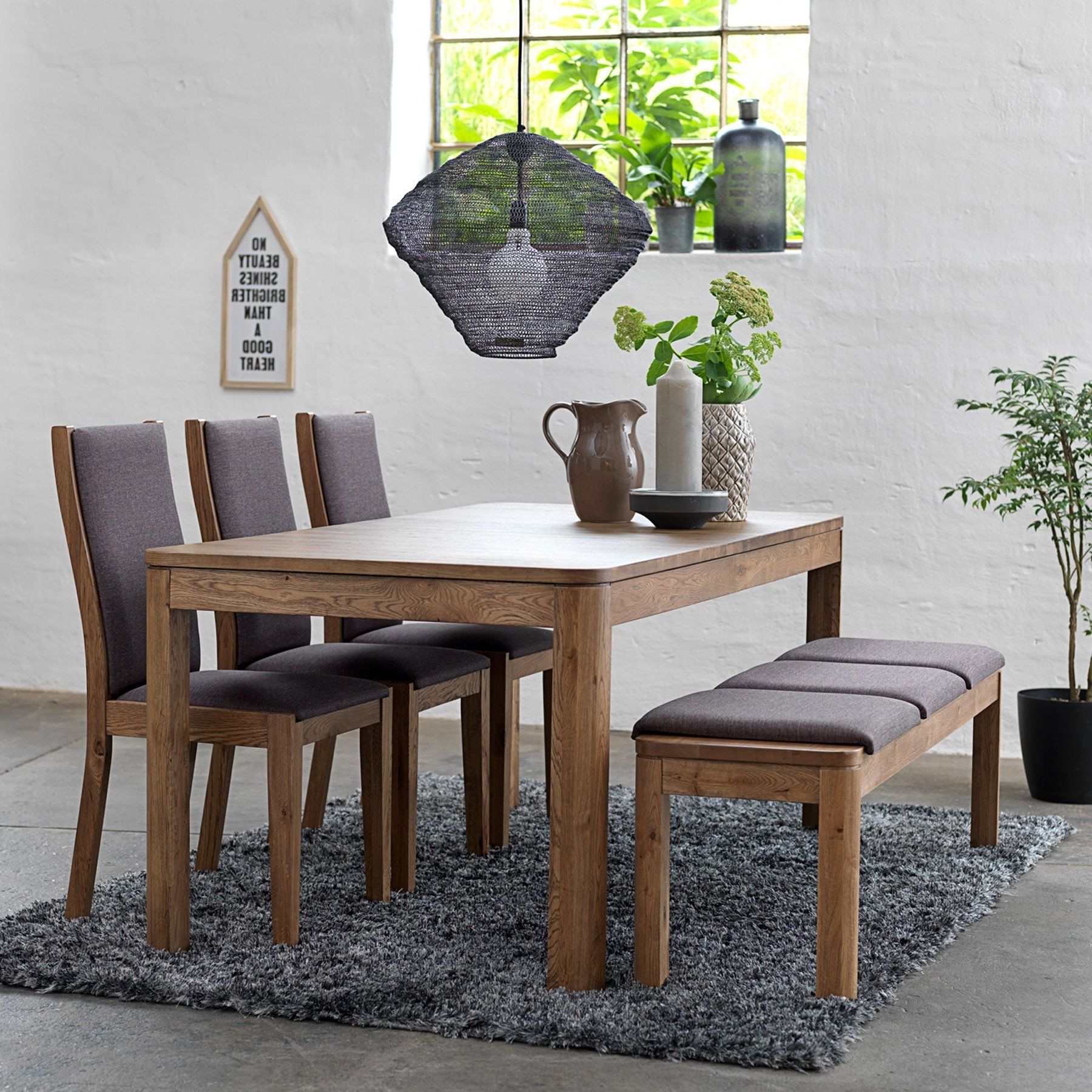 Most Recently Released 50+ Dining Table With Bench You'll Love In 2020 – Visual Hunt Intended For Contemporary 6 Seating Rectangular Dining Tables (Photo 2 of 25)