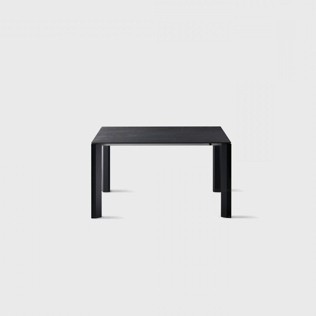 Most Up To Date Modern Glass Top Extension Dining Tables In Matte Black Throughout Level Extendible Tablecolico: Modern Italian Extendible (View 15 of 25)