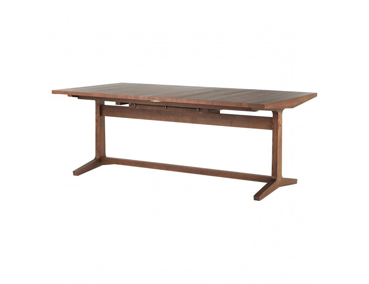 Parker 8 – 12 Seat Walnut Stain Extending Dining Table Throughout Most Recent Dining Tables With Stained Ash Walnut (View 13 of 25)