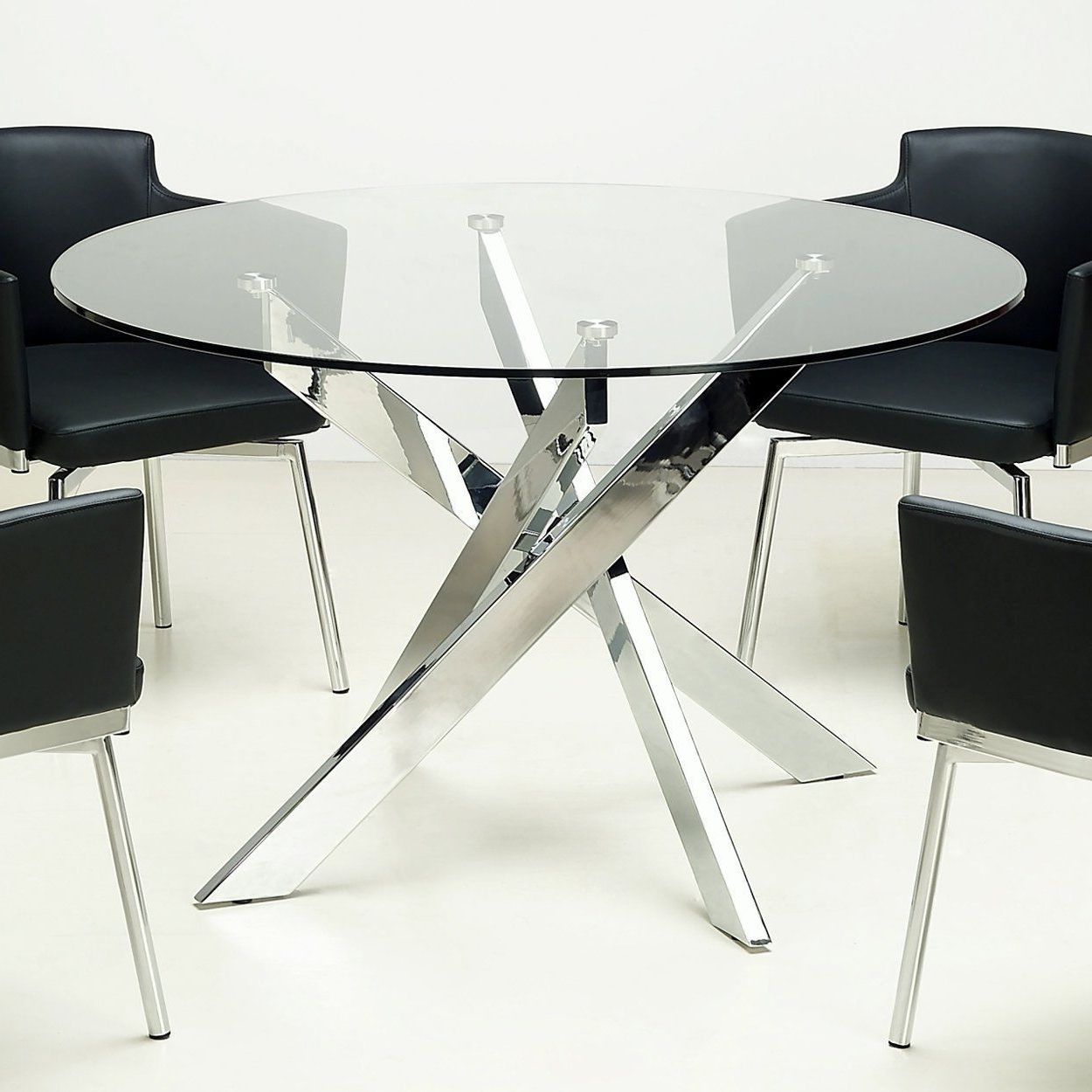 Preferred Eames Style Dining Tables With Chromed Leg And Tempered Glass Top In Online Shopping – Bedding, Furniture, Electronics, Jewelry (Photo 3 of 25)