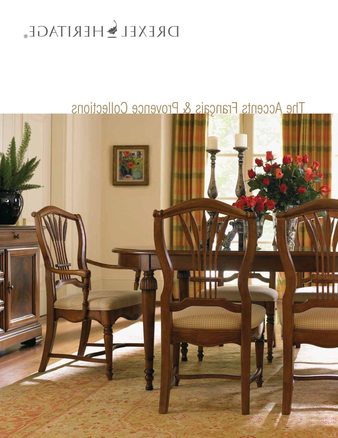 Provence Accent Dining Tables Within Trendy Drexel  The Accents Francais & Provence Collection (Photo 10 of 25)