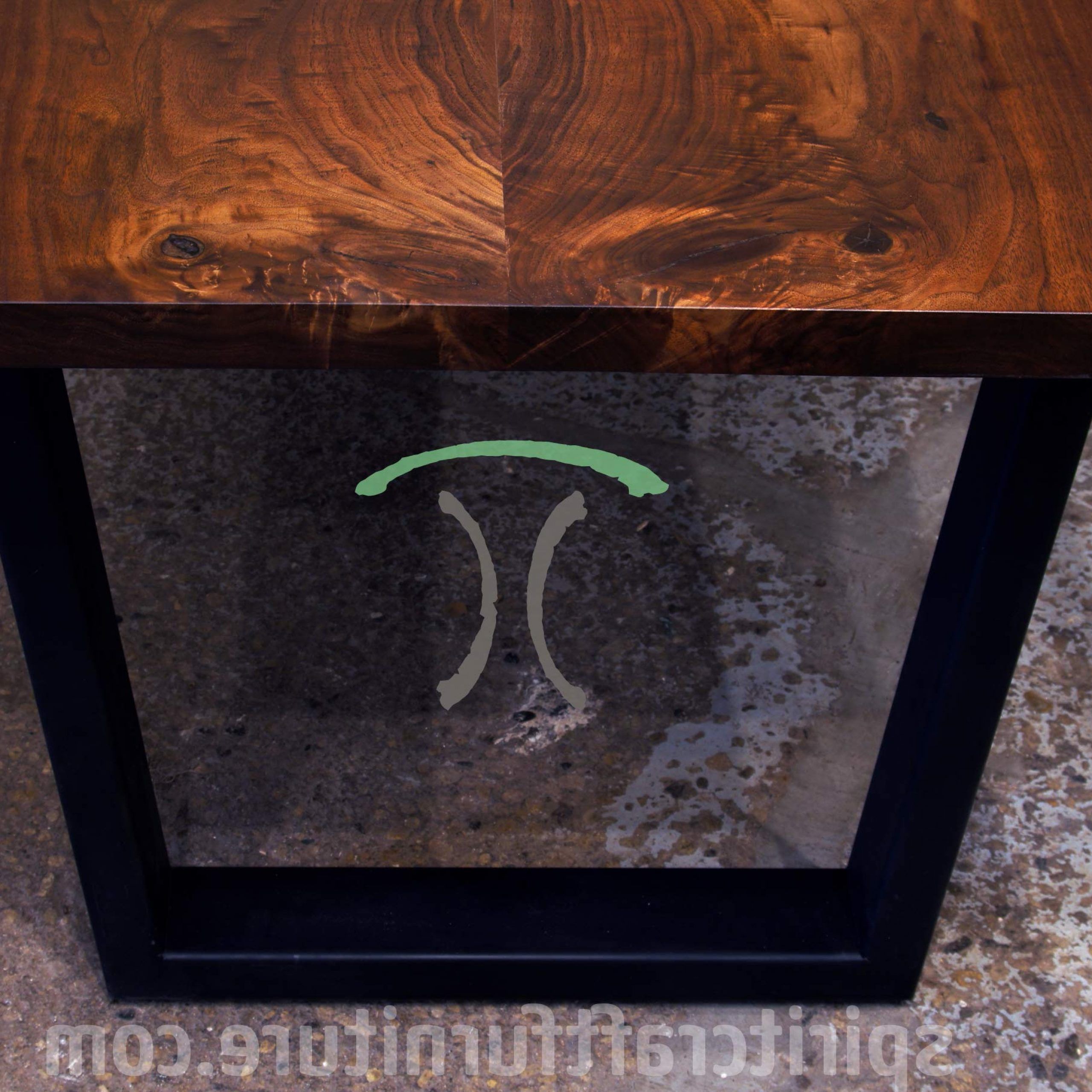 Recent Live Edge Slab Dining Tables, Walnut Slabs And Tops Within Dining Tables With Black U Legs (Photo 19 of 25)