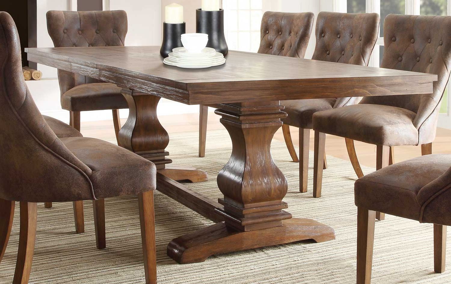 Solid Wood Dining Table In The Dining Room — Gearon Hoffman Home Intended For Widely Used Rustic Pine Small Dining Tables (View 16 of 25)