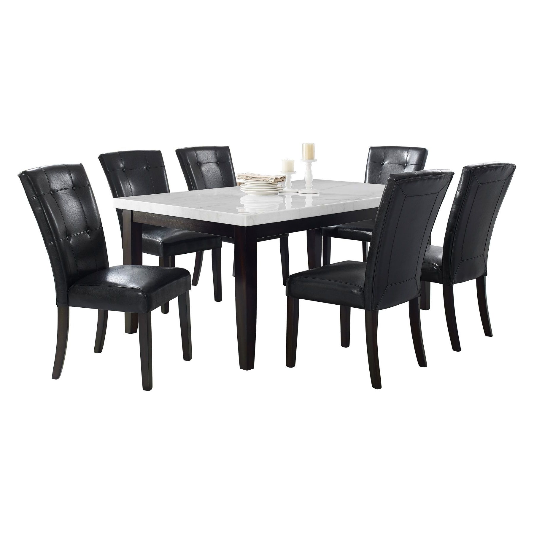 Steve Silver Co. Francis 7 Piece Rectangle Dining Table Set In Fashionable Atwood Transitional Rectangular Dining Tables (Photo 16 of 25)