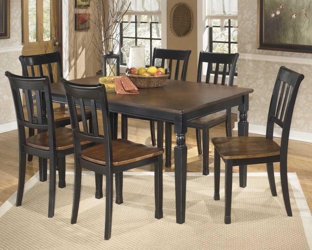 Transitional 6 Seating Casual Dining Tables With Most Current Owingsville Rectangular Dining Room Table & 6 Side Chairs (View 14 of 25)