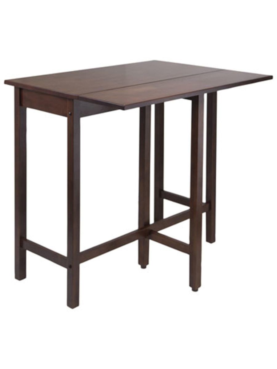 Transitional Antique Walnut Drop Leaf Casual Dining Tables For 2020 Winsome Lynnwood Transitional Drop Leaf Casual Dining Table (View 2 of 25)