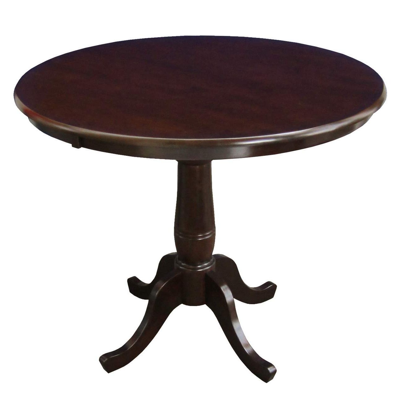 Transitional Antique Walnut Drop Leaf Casual Dining Tables In Trendy Cheap Wood Dining Table Round, Find Wood Dining Table Round (Photo 15 of 25)