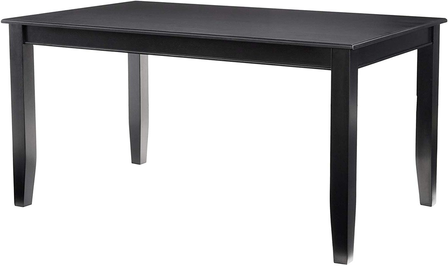 Trendy Dudley Rectangular Dining Table 36"x60" In Black Finish With Rectangular Dining Tables (View 10 of 25)